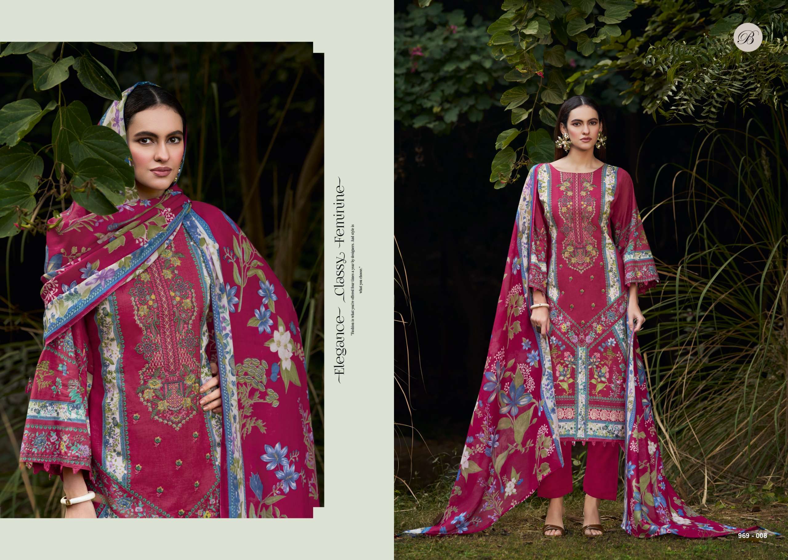 BELLIZA DESIGNER STUDIO NAIRA VOL 138 COTTON DIGITAL PRINT WITH FANCY WORK SUIT