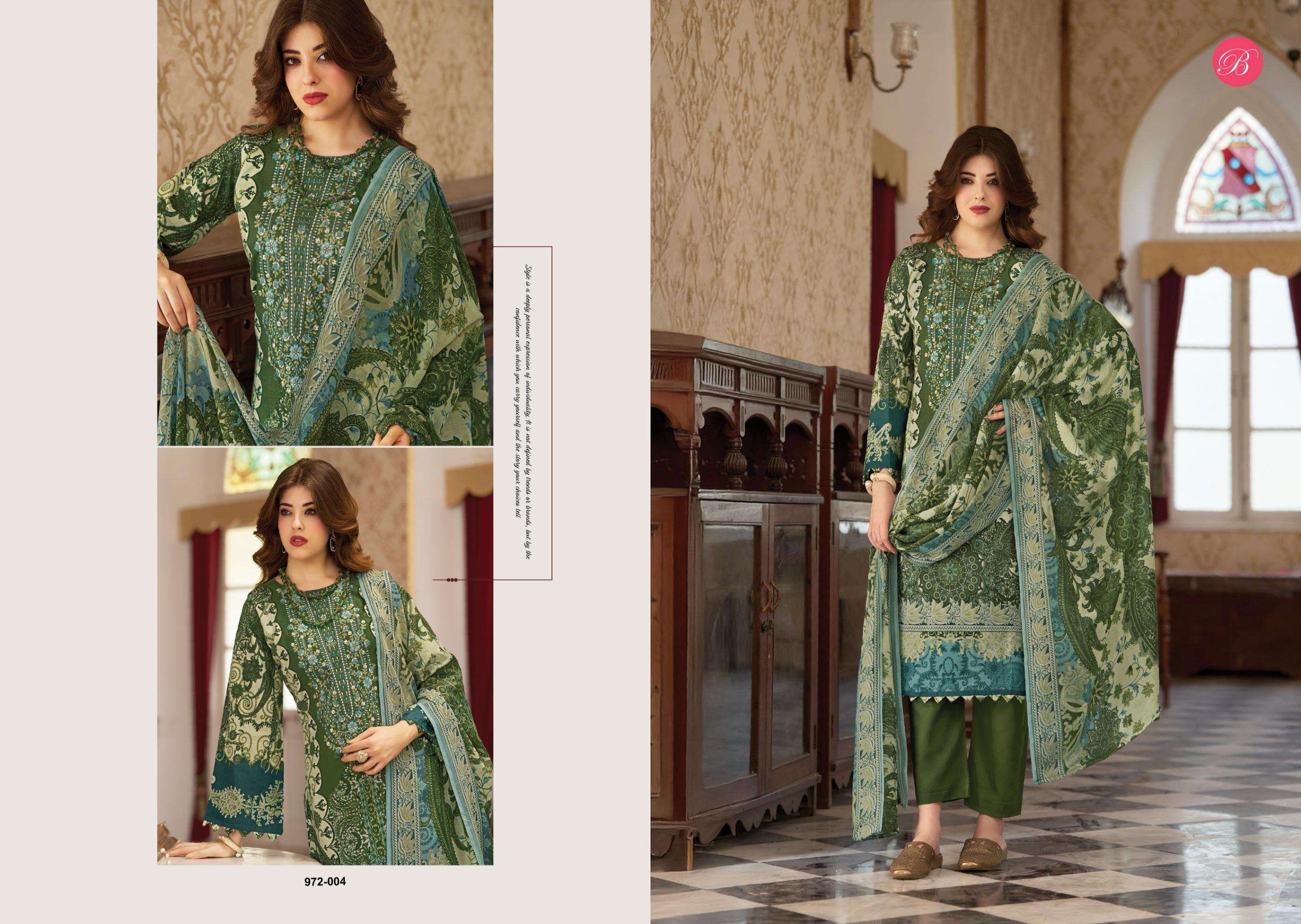 BELLIZA DESIGNER STUDIO NAIRA VOL 139 COTTON DIGITAL PRINT WITH FANCY WORK SUIT