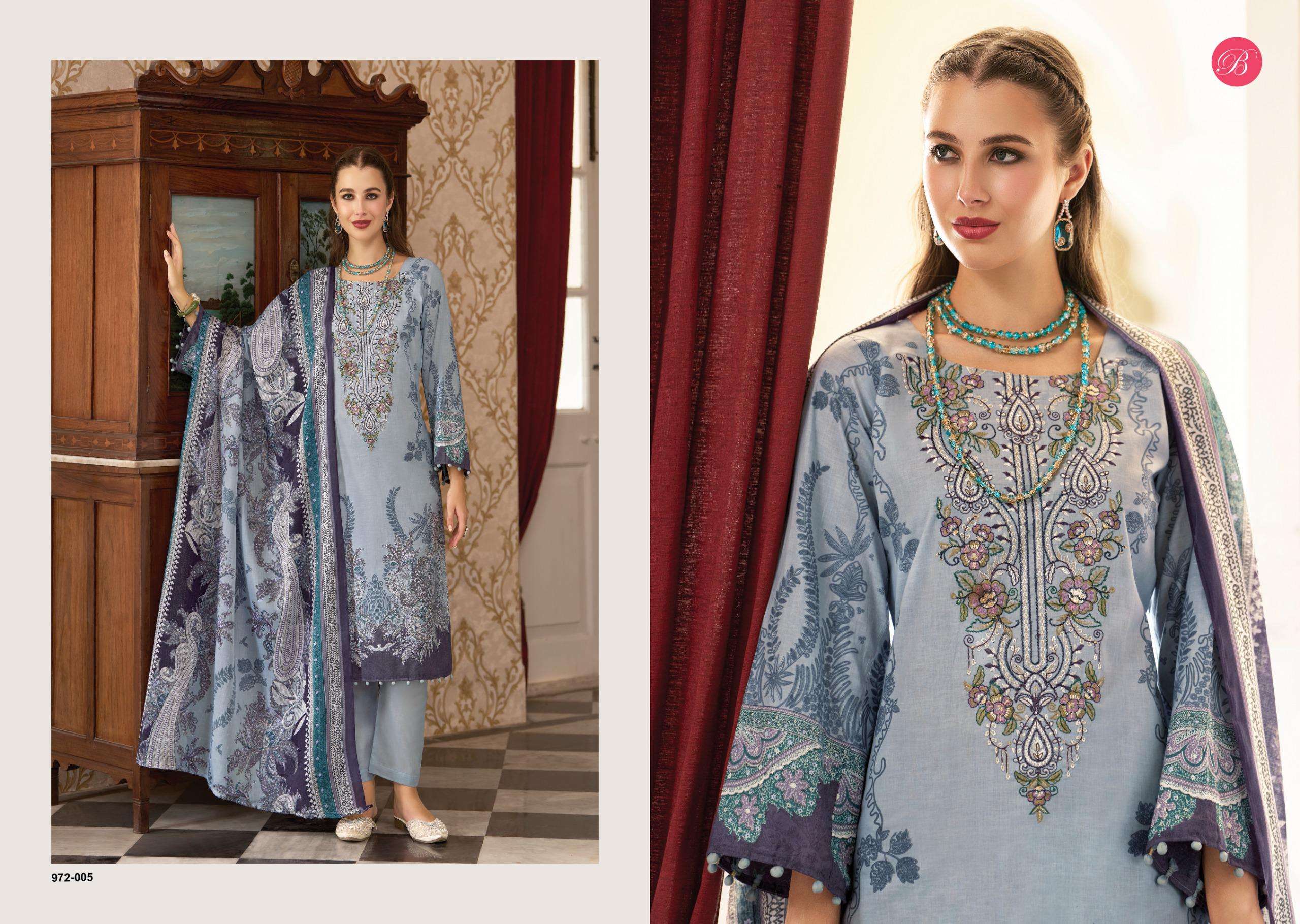 BELLIZA DESIGNER STUDIO NAIRA VOL 139 COTTON DIGITAL PRINT WITH FANCY WORK SUIT