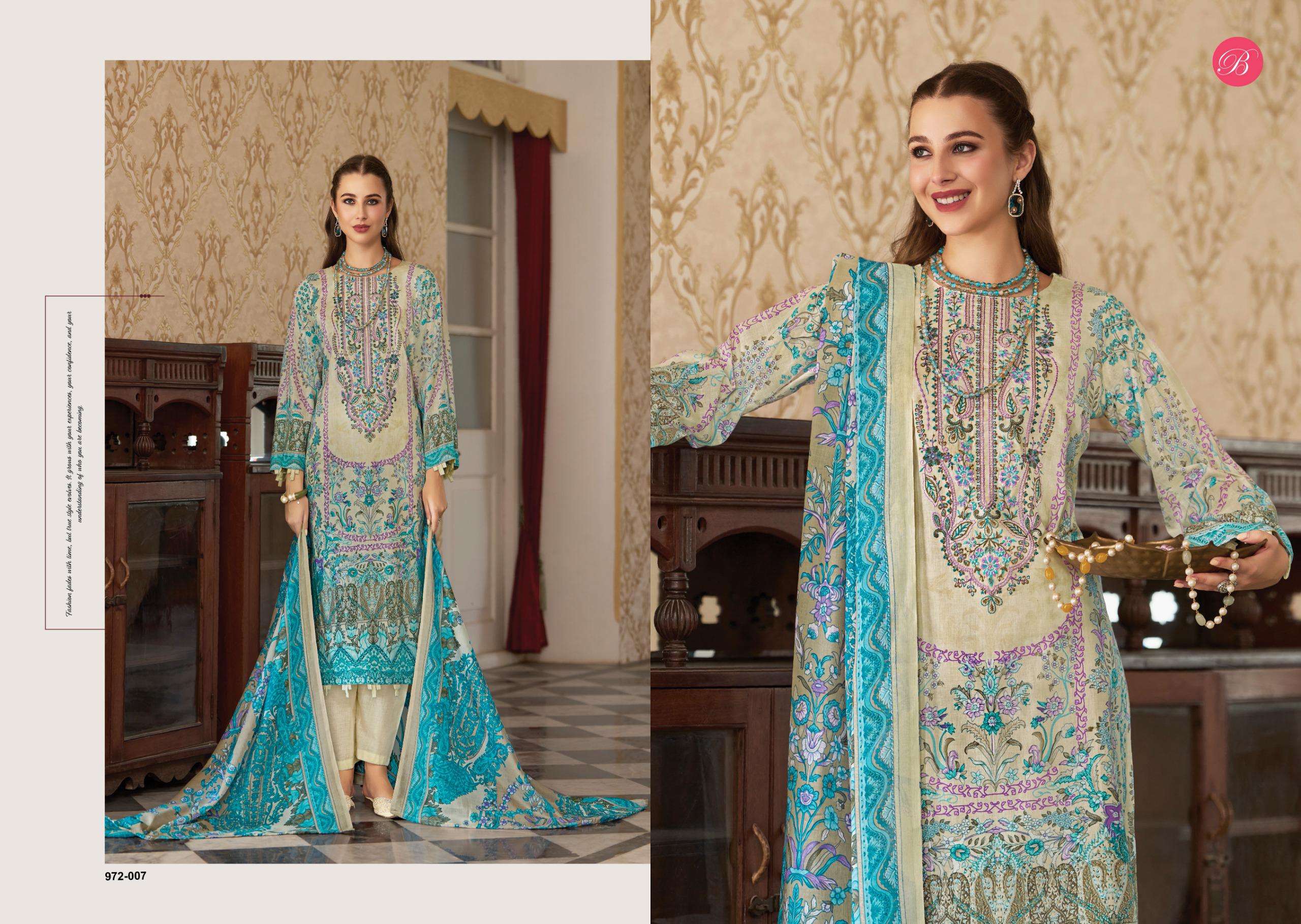 BELLIZA DESIGNER STUDIO NAIRA VOL 139 COTTON DIGITAL PRINT WITH FANCY WORK SUIT