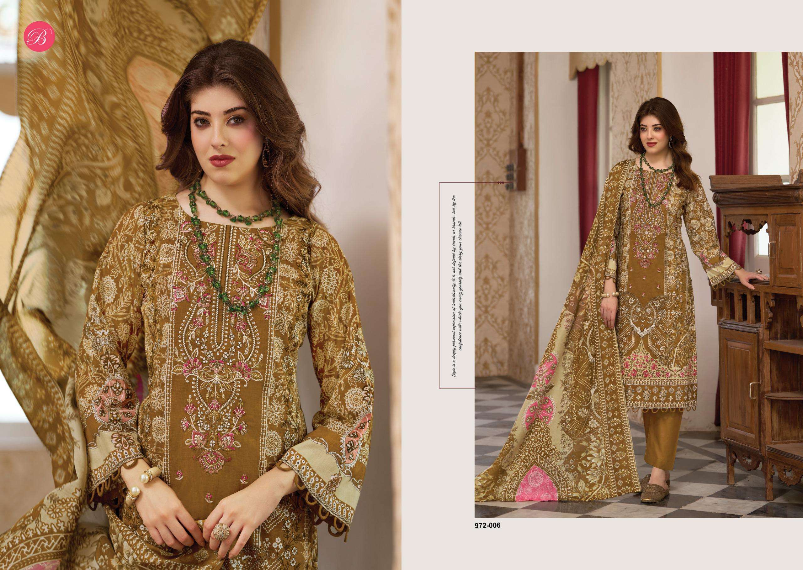 BELLIZA DESIGNER STUDIO NAIRA VOL 139 COTTON DIGITAL PRINT WITH FANCY WORK SUIT
