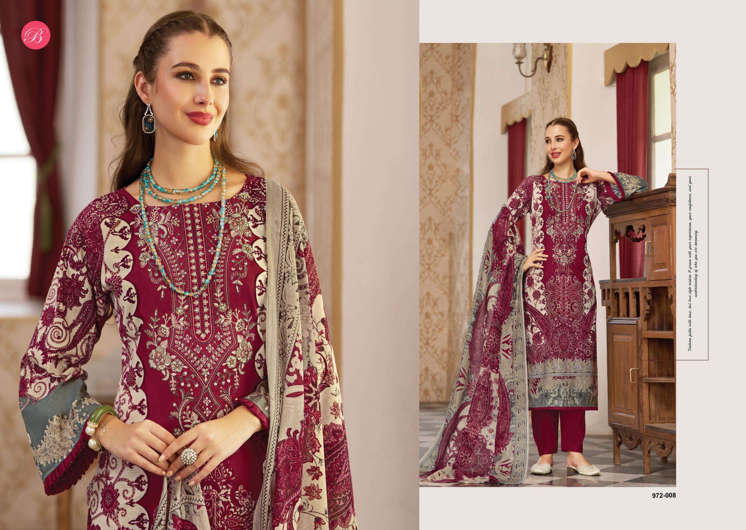 BELLIZA DESIGNER STUDIO NAIRA VOL 139 COTTON DIGITAL PRINT WITH FANCY WORK SUIT