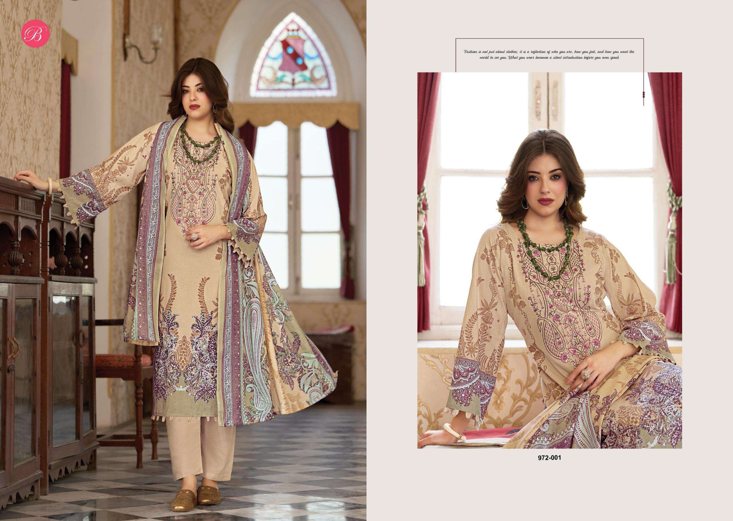 BELLIZA DESIGNER STUDIO NAIRA VOL 139 COTTON DIGITAL PRINT WITH FANCY WORK SUIT