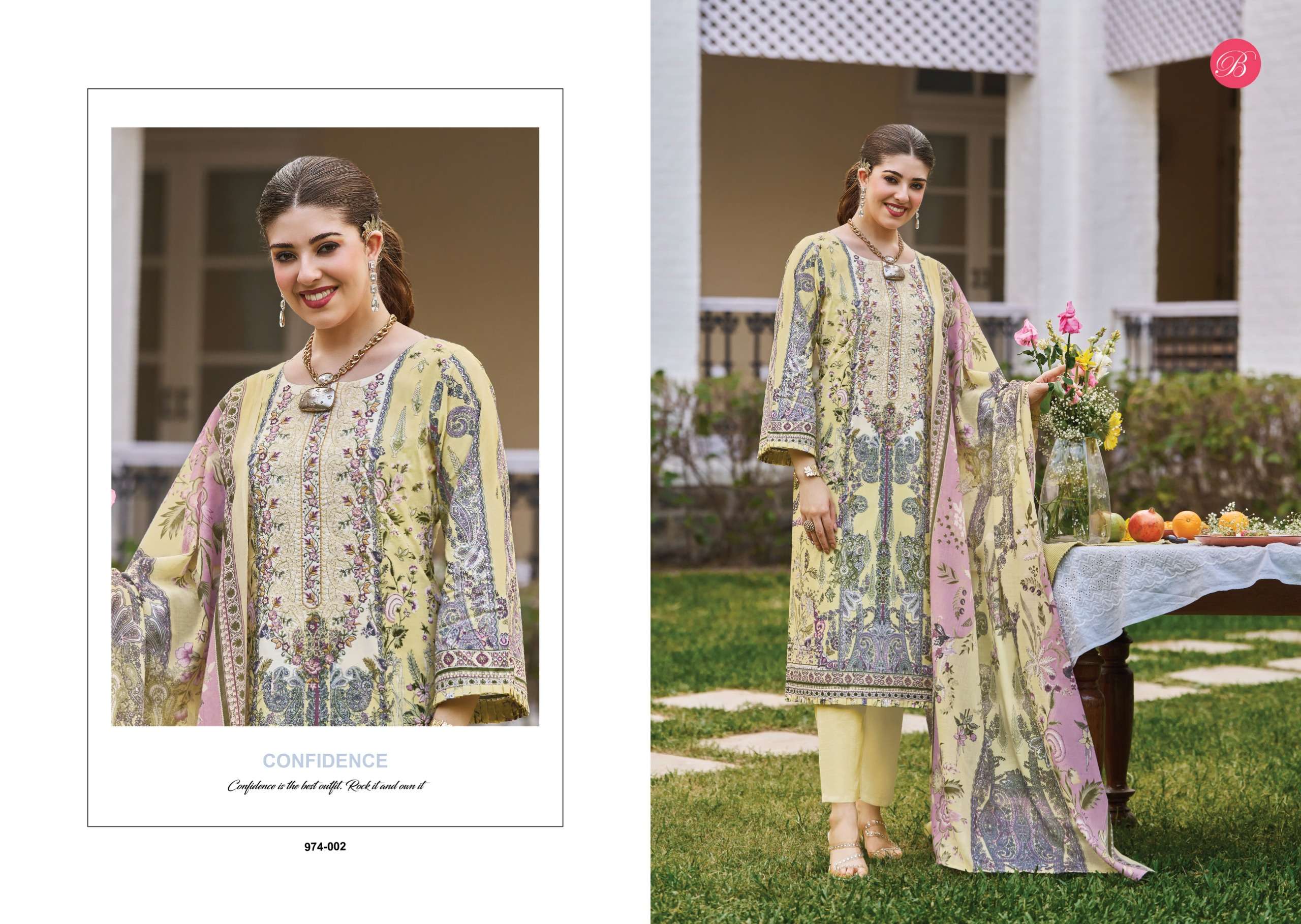 BELLIZA DESIGNER STUDIO NAIRA VOL 140 COTTON DIGITAL PRINTS WITH FANCY EMBROIDERY WORK SUIT