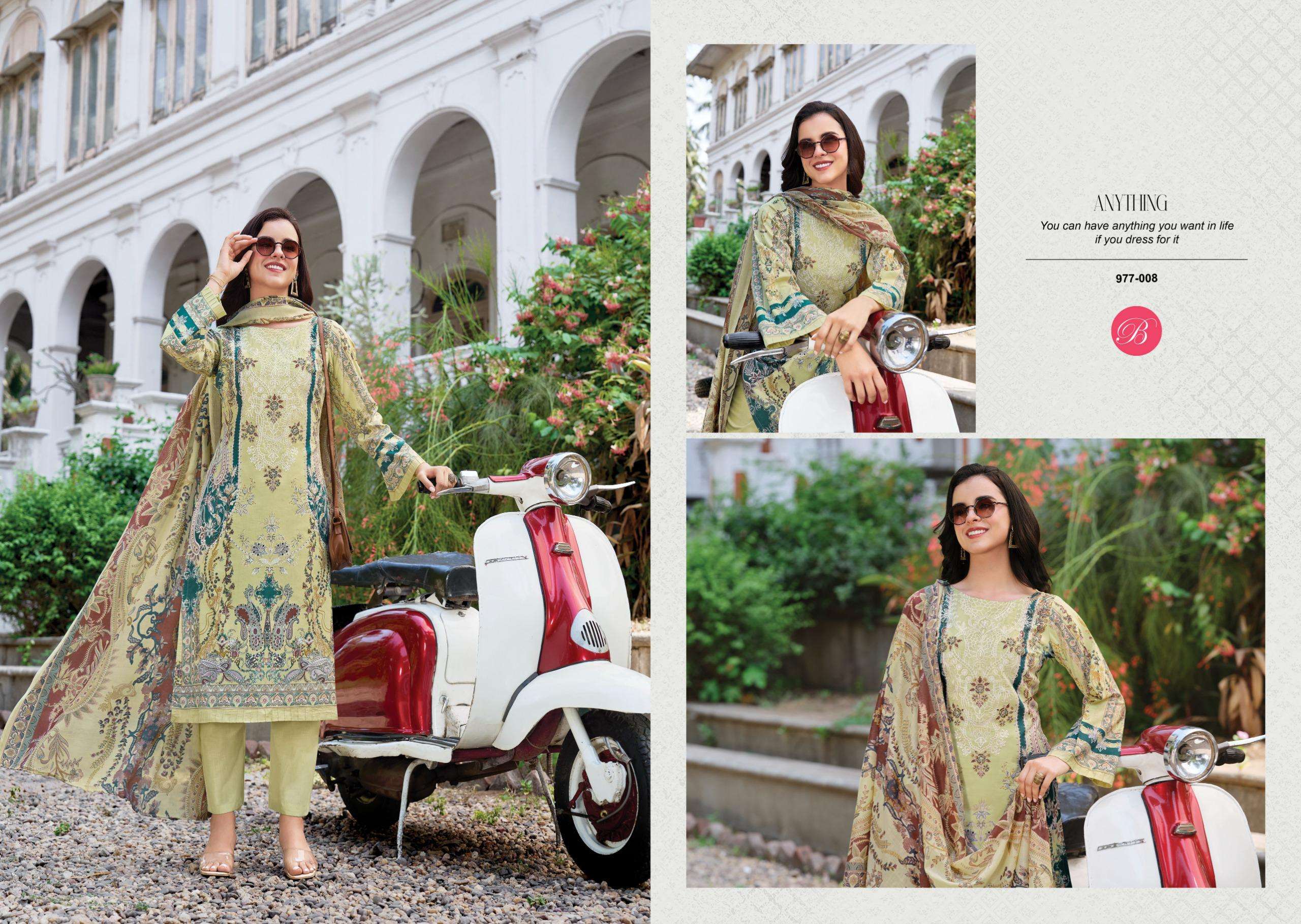 BELLIZA DESIGNER STUDIO NAIRA VOL 141 COTTON DIGITAL PRINTS WITH FANCY WORK SUIT