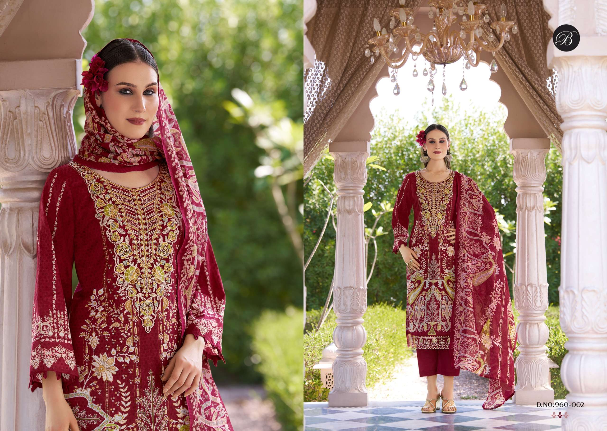 BELLIZA DESIGNER STUDIO SAFIYA VOL 2 COTTON PRINT WITH FANCY EMBROIDERY WORK SUIT