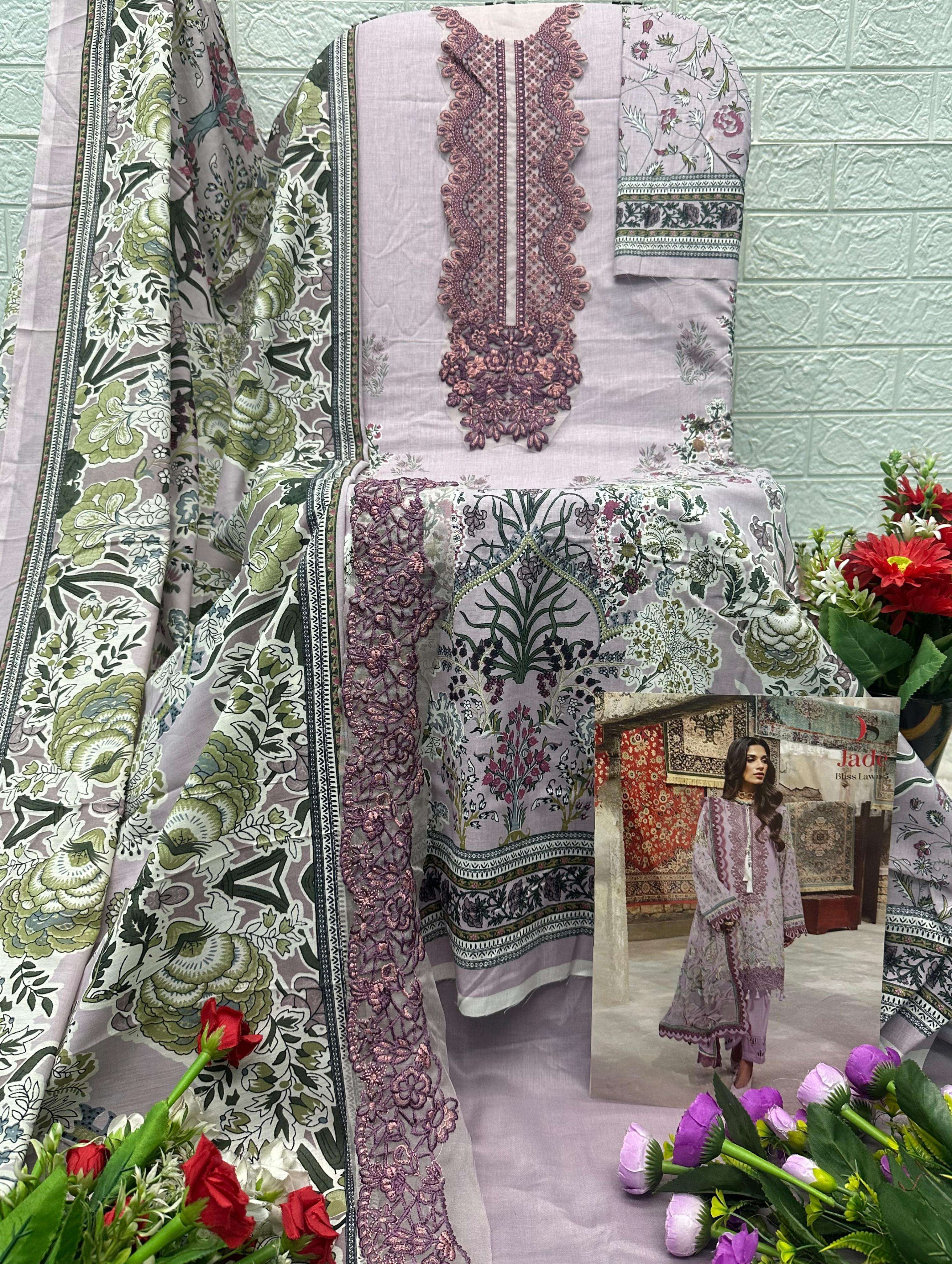 DEEPSY SUITS ADAN LIBAS TRADITION COTTON HEAVY EMBROIDERY DESIGNER WORK SUIT