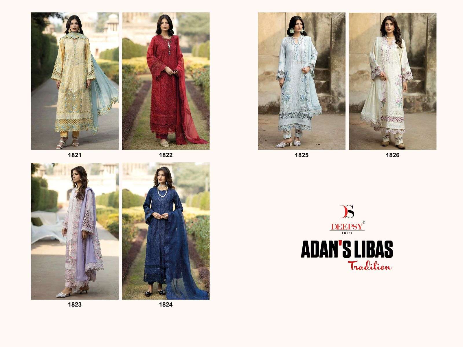 DEEPSY SUITS ADAN LIBAS TRADITION COTTON HEAVY EMBROIDERY DESIGNER WORK SUIT