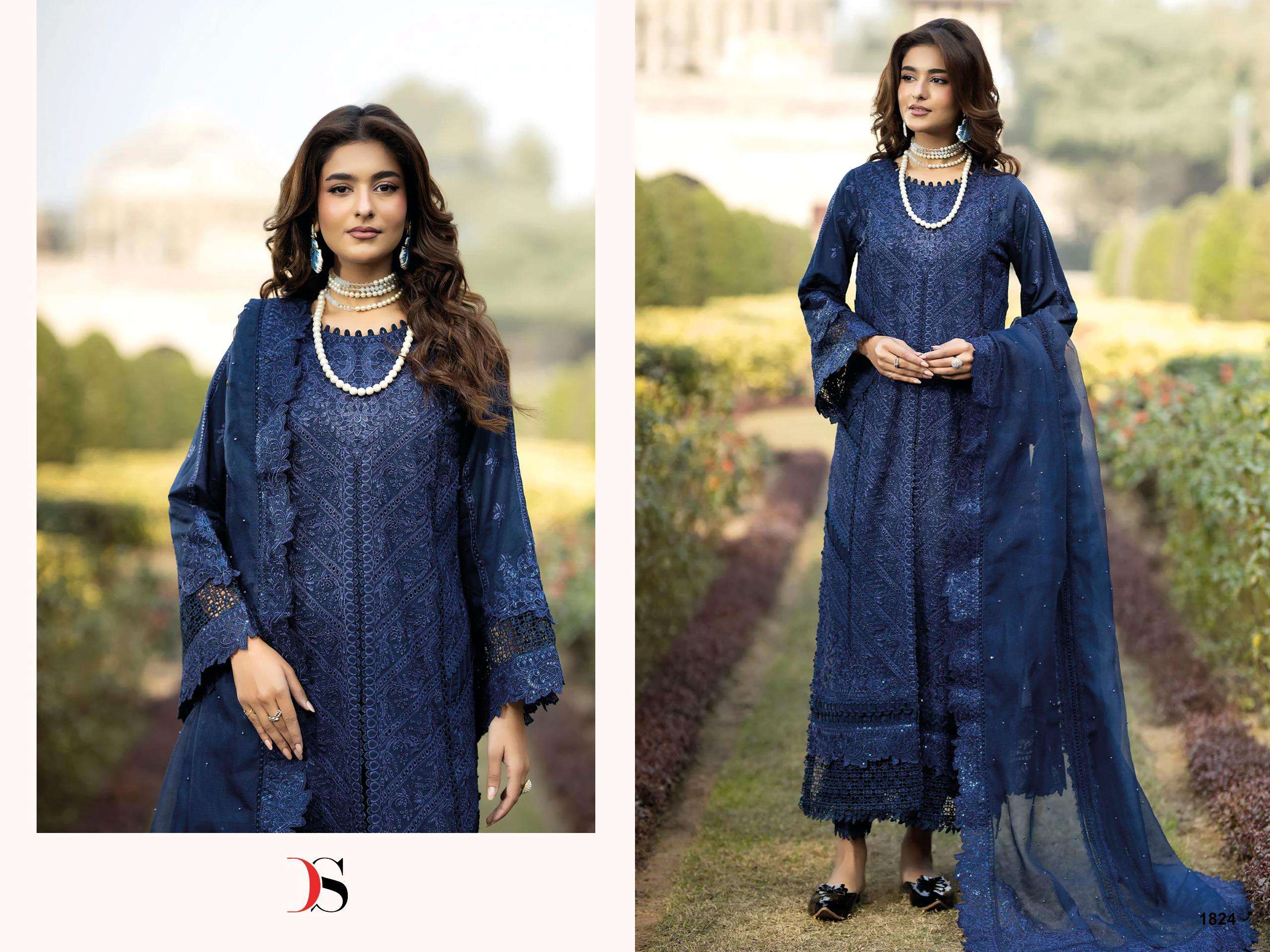 DEEPSY SUITS ADAN LIBAS TRADITION COTTON HEAVY EMBROIDERY DESIGNER WORK SUIT