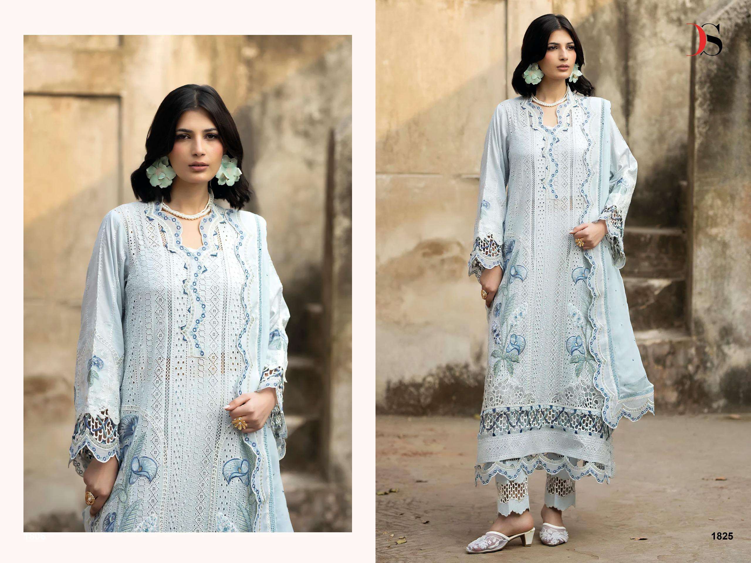 DEEPSY SUITS ADAN LIBAS TRADITION COTTON HEAVY EMBROIDERY DESIGNER WORK SUIT