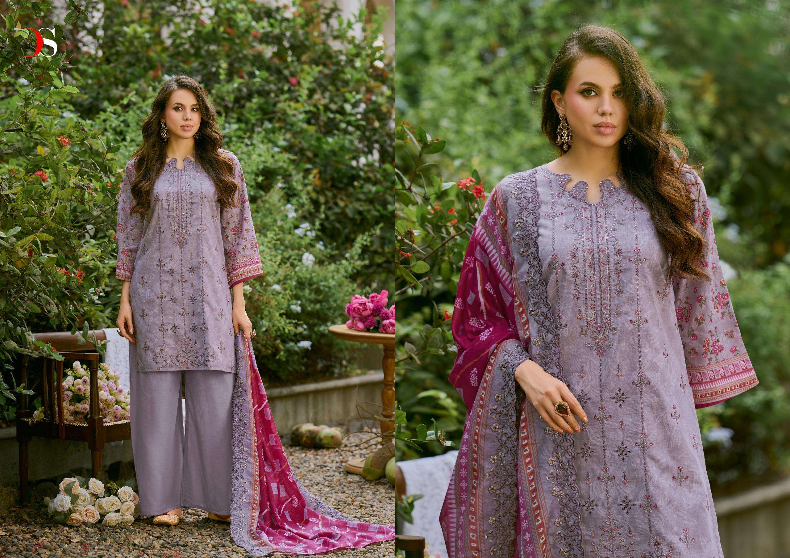 DEEPSY SUITS BIN SAEED VOL 21 COTTON EMBROIDERY DESIGNER WORK PAKISTANI SUIT	