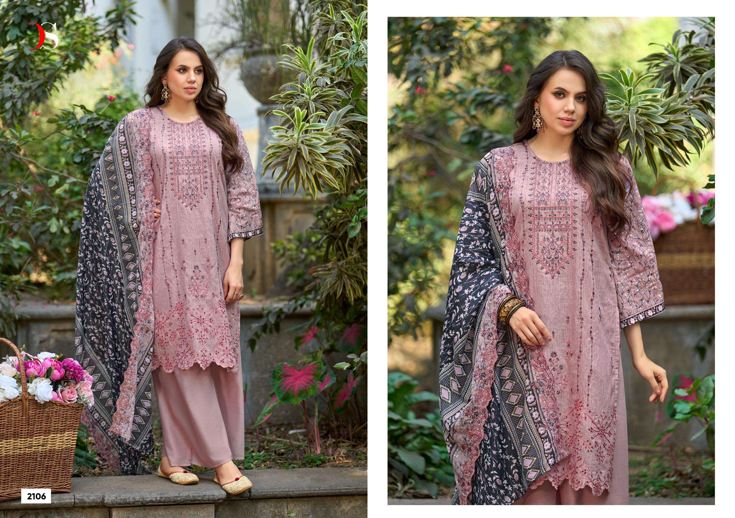 DEEPSY SUITS BIN SAEED VOL 21 COTTON EMBROIDERY DESIGNER WORK PAKISTANI SUIT	
