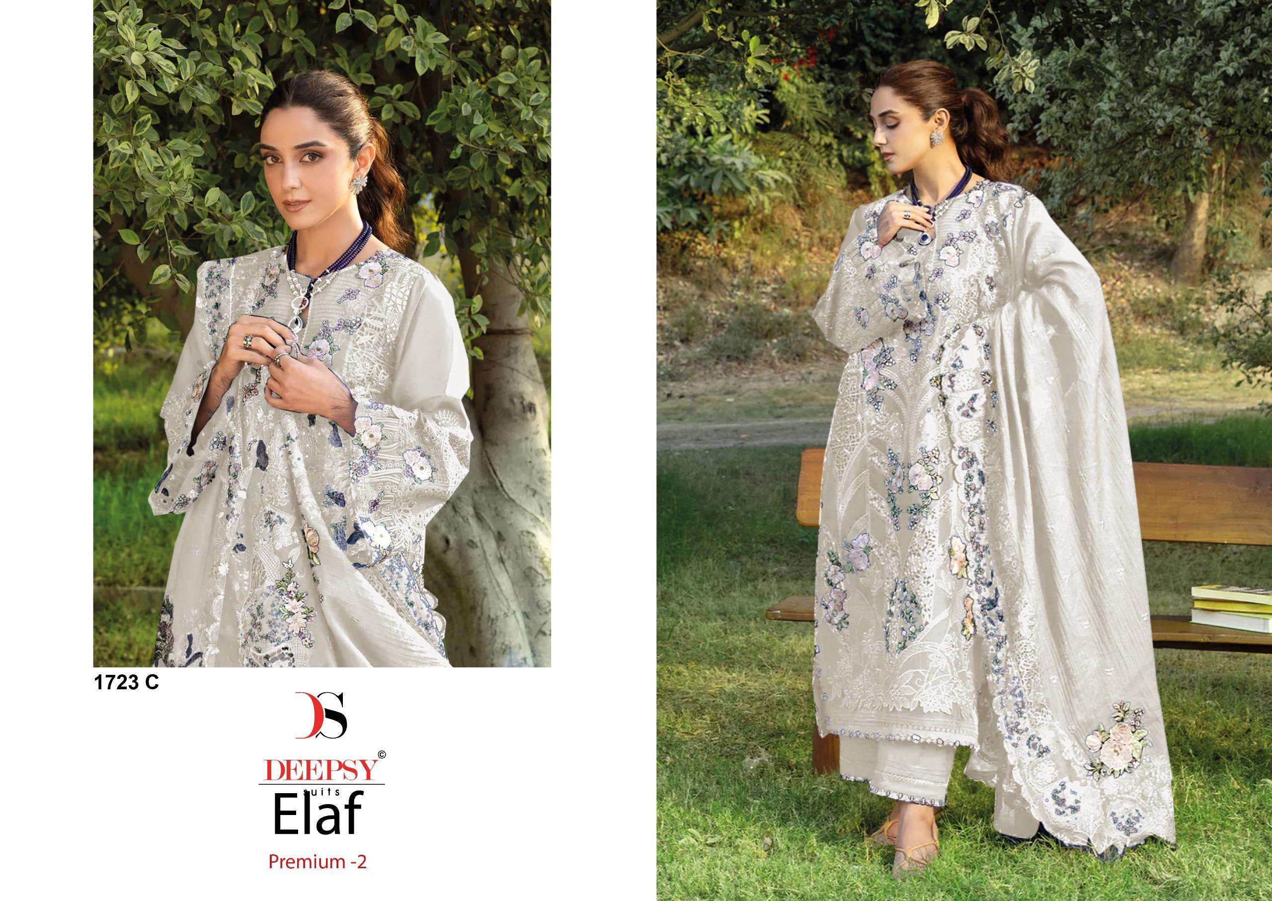 DEEPSY SUITS D NO 1723 COTTON HEAVY EMBROIDERY DESIGNER WORK PAKISTANI SUIT