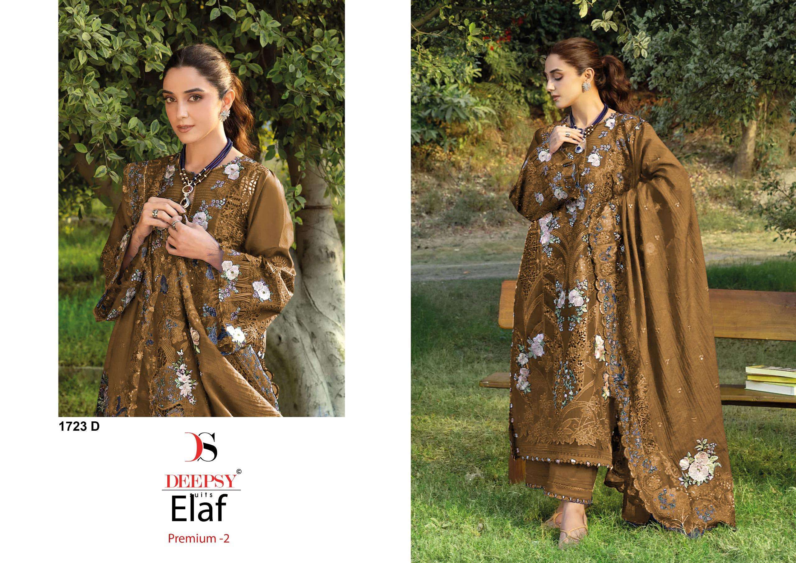 DEEPSY SUITS D NO 1723 COTTON HEAVY EMBROIDERY DESIGNER WORK PAKISTANI SUIT