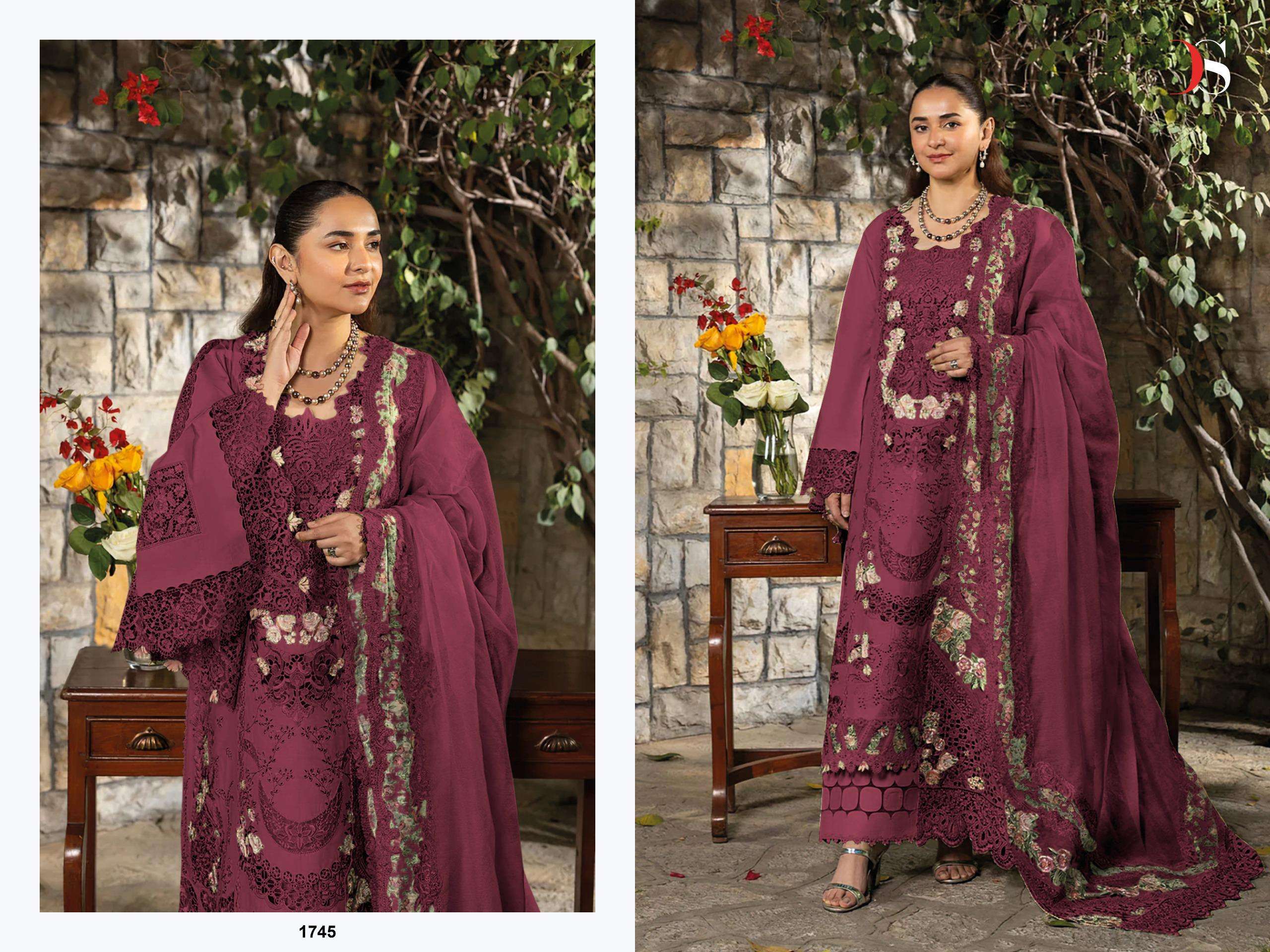 DEEPSY SUITS ELAF PREMIUM LUXURY LAWN COLLECTION VOL 3 COTTON HAVY EMBROIDERY DESIGNER WORK SUIT