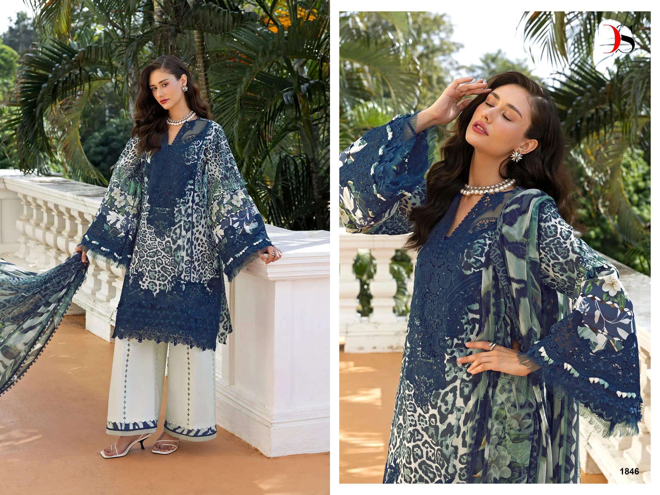 DEEPSY SUITS ELAF SIGNATURE VOL 1 COTTON HEAVY PATCH EMBROIDERY WORK SUIT