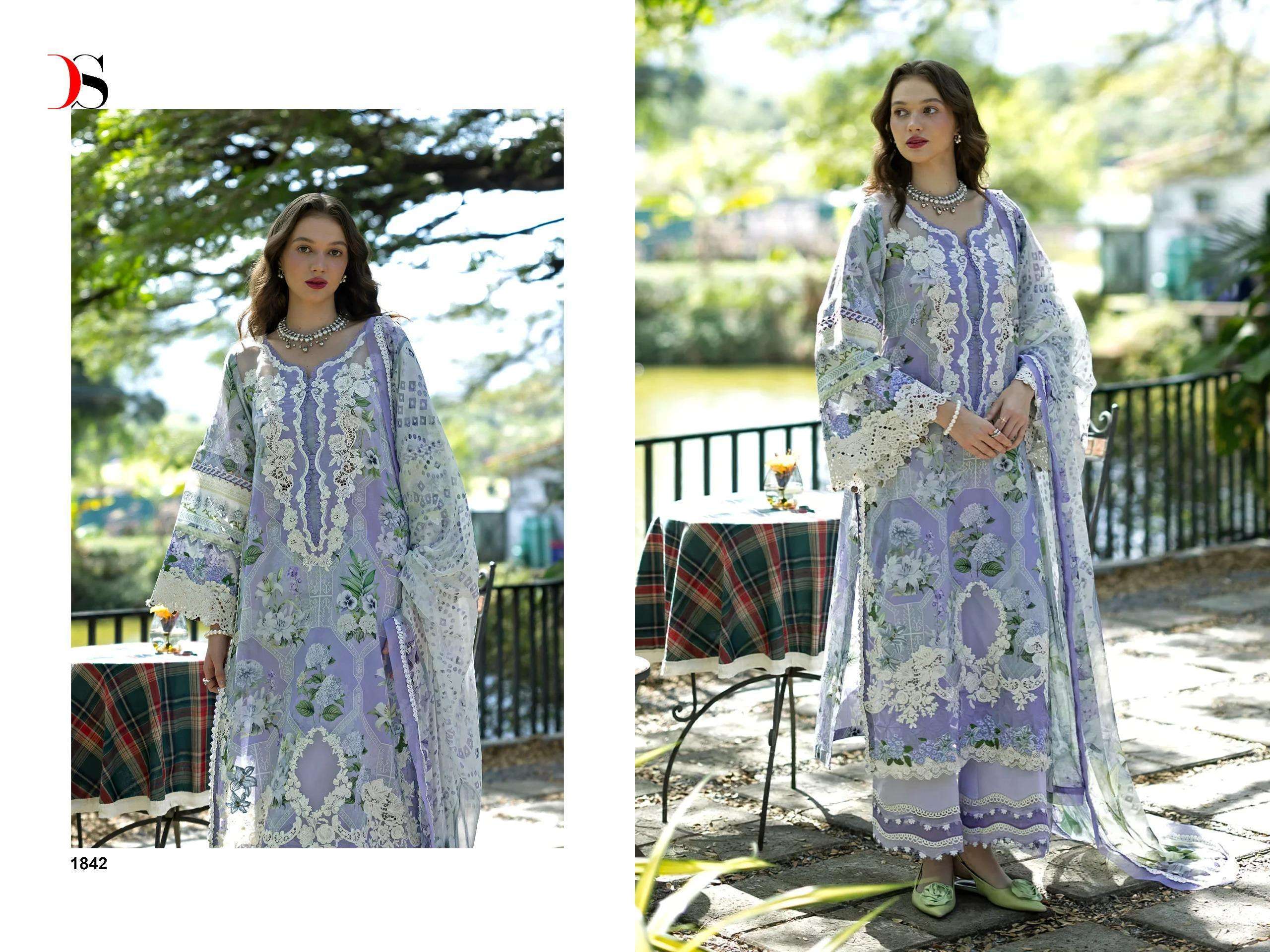 DEEPSY SUITS ELAF SIGNATURE VOL 1 COTTON HEAVY PATCH EMBROIDERY WORK SUIT