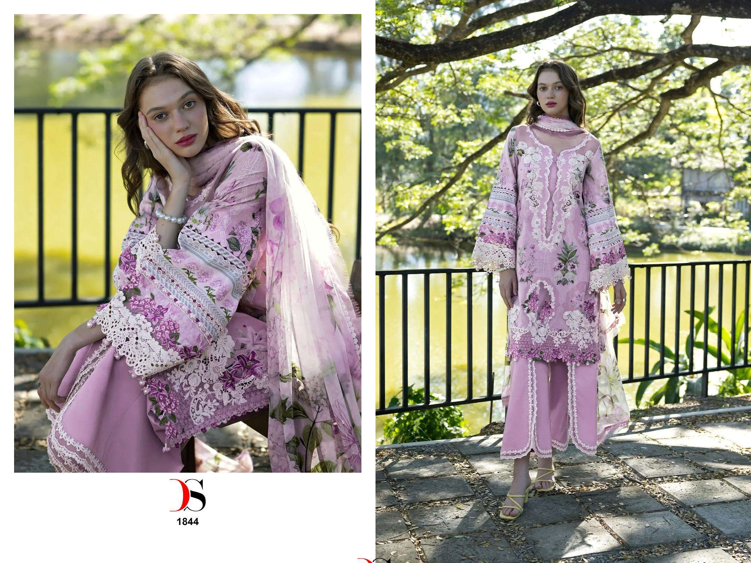 DEEPSY SUITS ELAF SIGNATURE VOL 1 COTTON HEAVY PATCH EMBROIDERY WORK SUIT