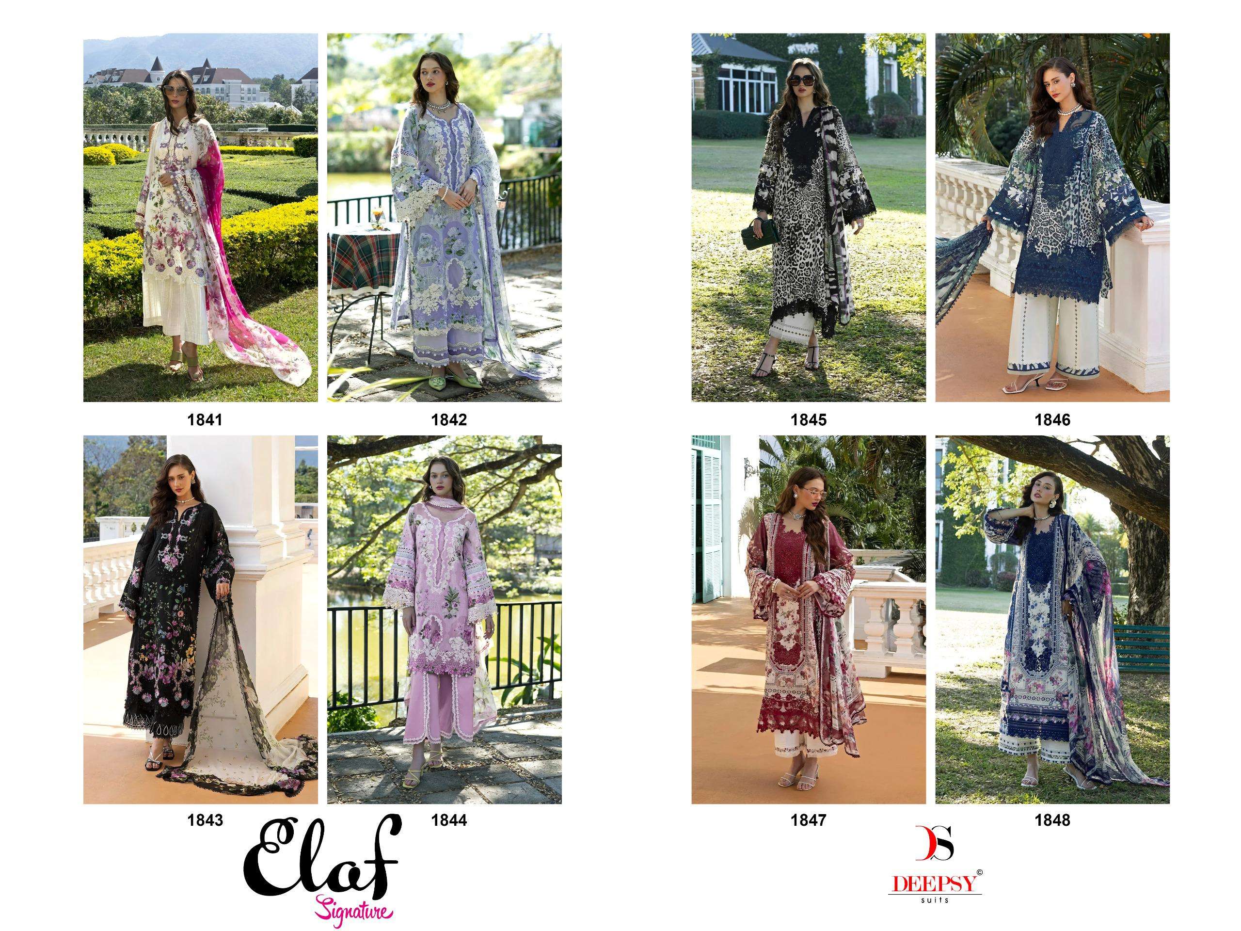 DEEPSY SUITS ELAF SIGNATURE VOL 1 COTTON HEAVY PATCH EMBROIDERY WORK SUIT