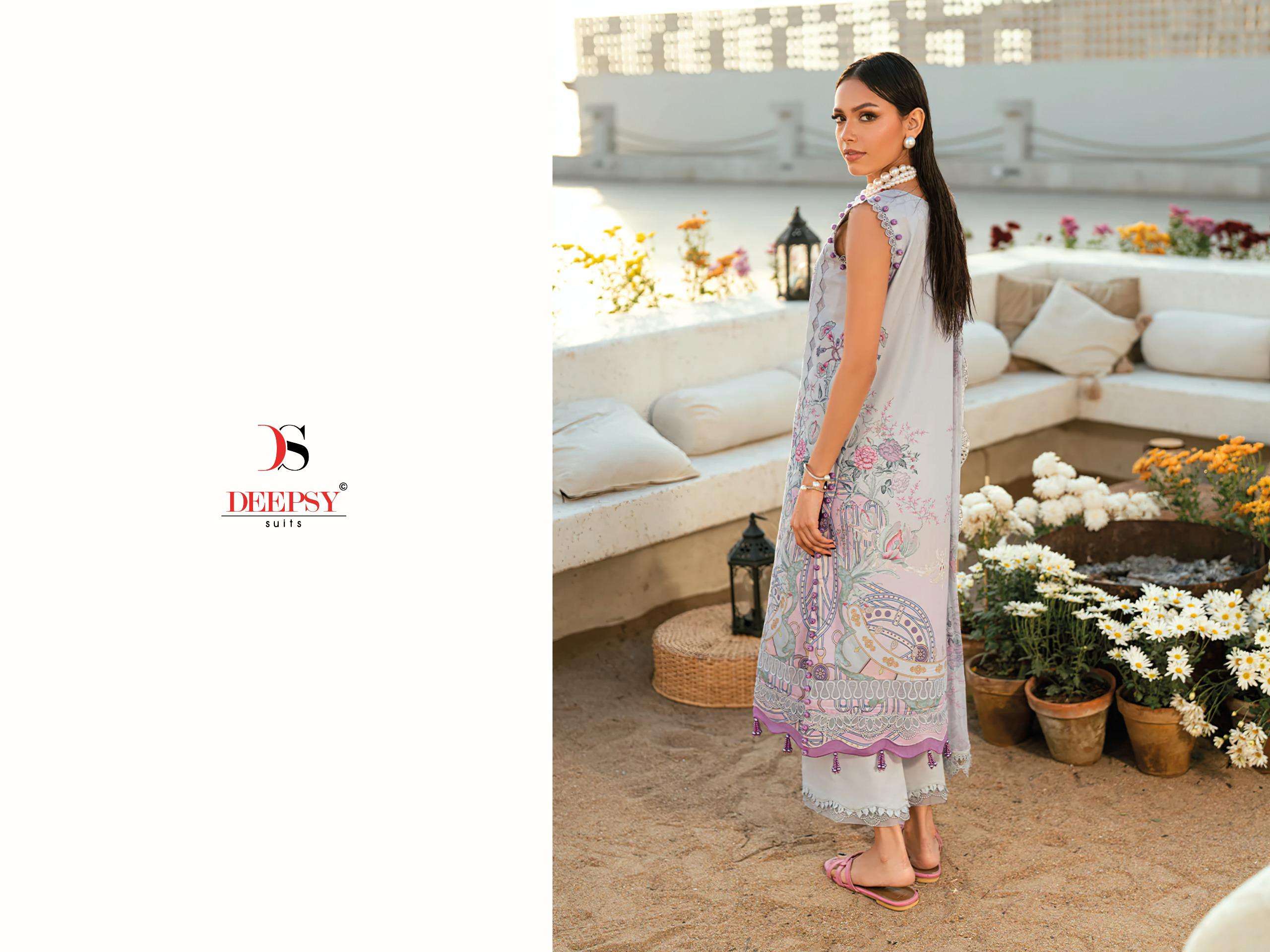 DEEPSY SUITS JADE NEEDLE WONDER VOL 6 COTTON HEAVY PATCH EMBROIDERY WORK SUIT