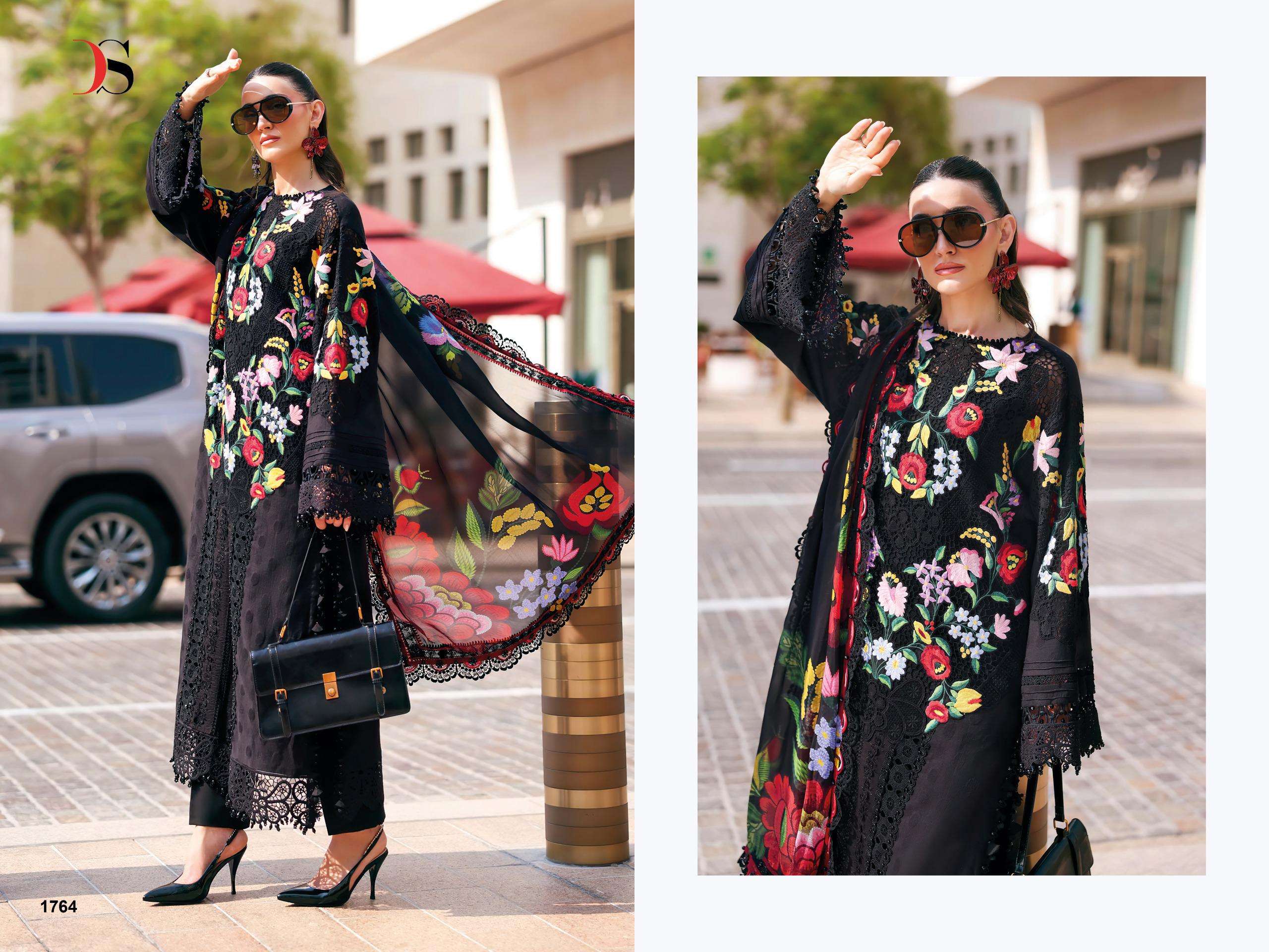 DEEPSY SUITS MARIA B PREMIUM EMBROIDERED VOL 3 COTTON HEAVY EMBROIDERY WORKS SUIT