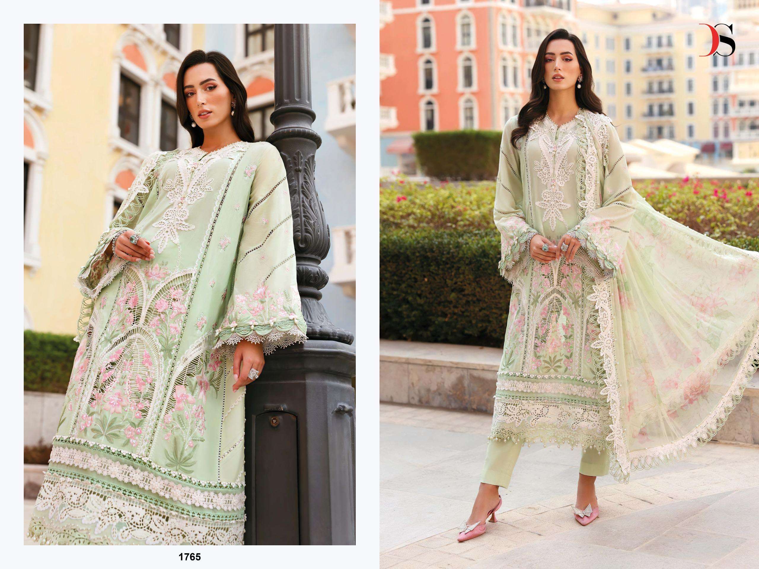 DEEPSY SUITS MARIA B PREMIUM EMBROIDERED VOL 3 COTTON HEAVY EMBROIDERY WORKS SUIT