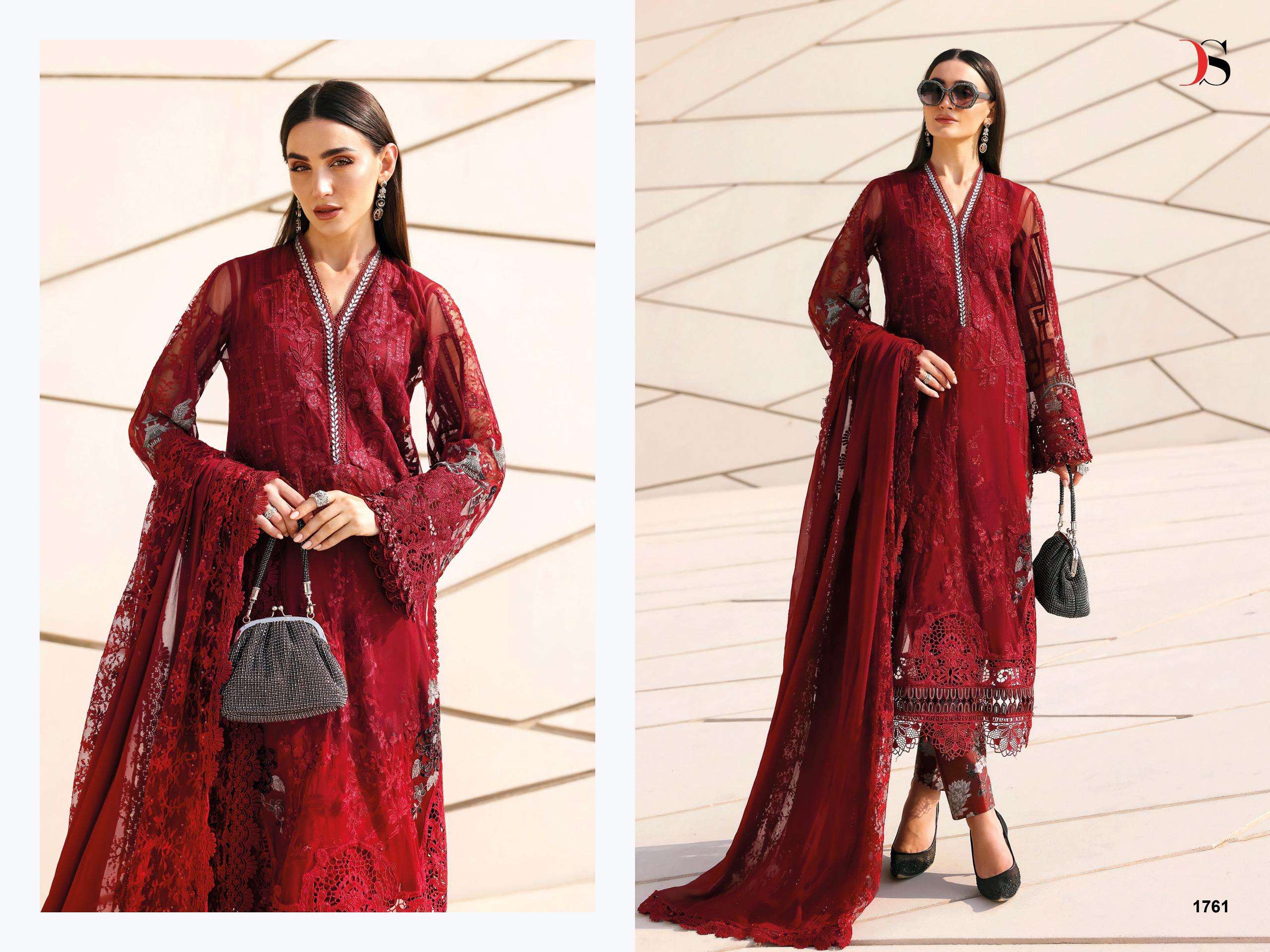 DEEPSY SUITS MARIA B PREMIUM EMBROIDERED VOL 3 NX COTTON HEAVY EMBROIDERY WORKS SUIT