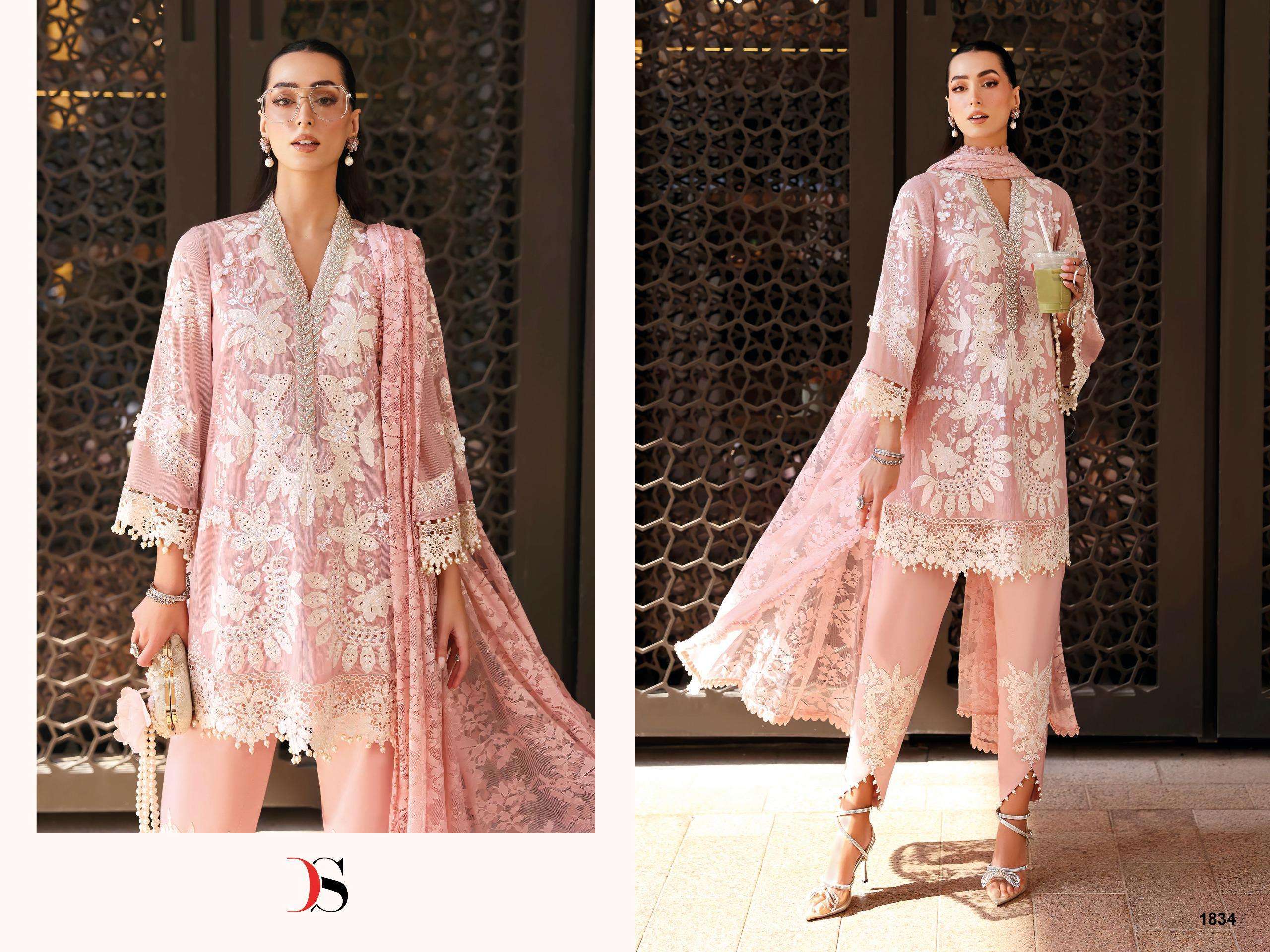DEEPSY SUITS MARIA B PREMIUM EMBROIDERED VOL 4 COTTON HEAVY EMBROIDERY DESIGNER WORKS SUIT
