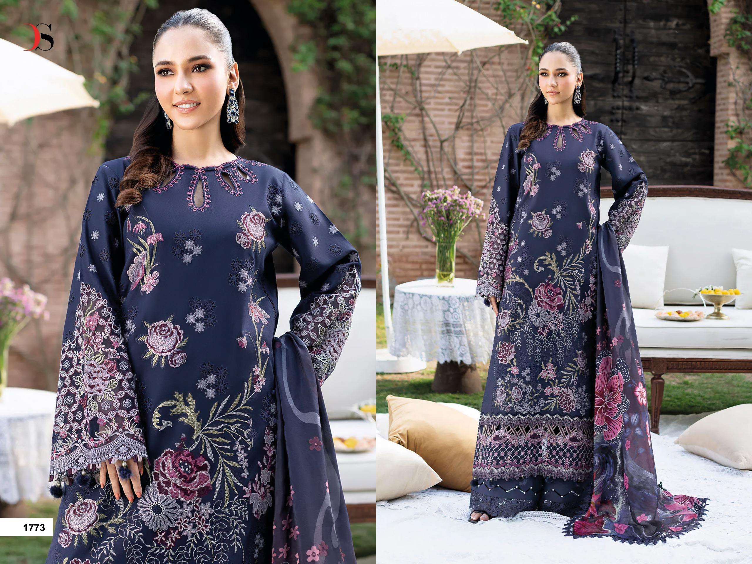 DEEPSY SUITS RAMSHA LUXURY LAWN VOL 2 COTTON EMBROIDERY WORK SUIT