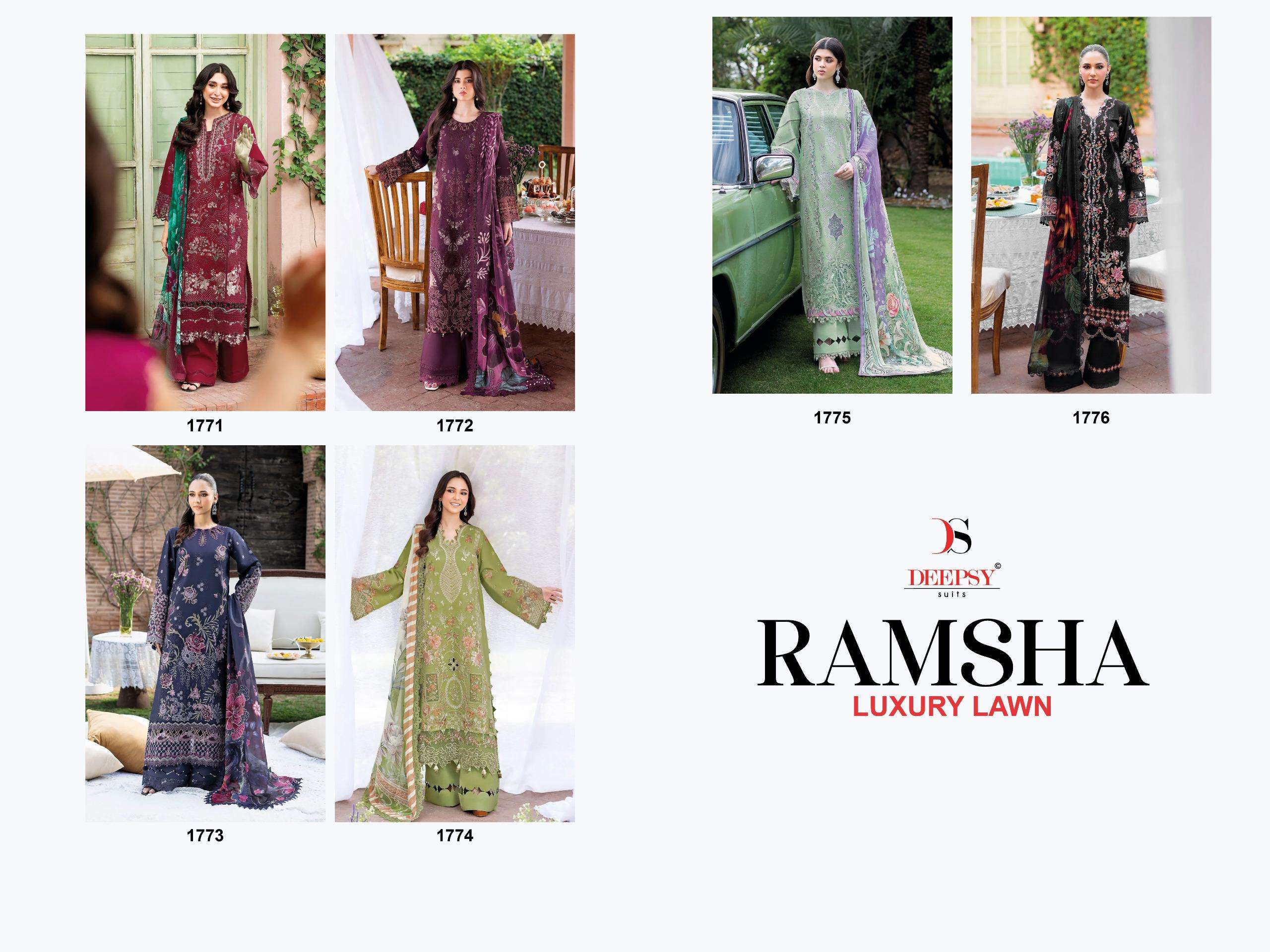 DEEPSY SUITS RAMSHA LUXURY LAWN VOL 2 COTTON EMBROIDERY WORK SUIT