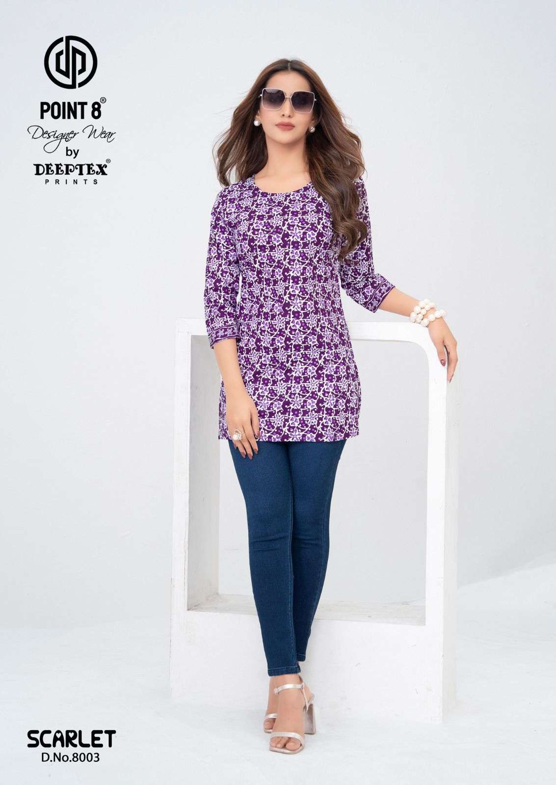 DEEPTEX PRINT SCARLET VOL 8 COTTON PRINTED SUMMER WEAR LADIES TOP