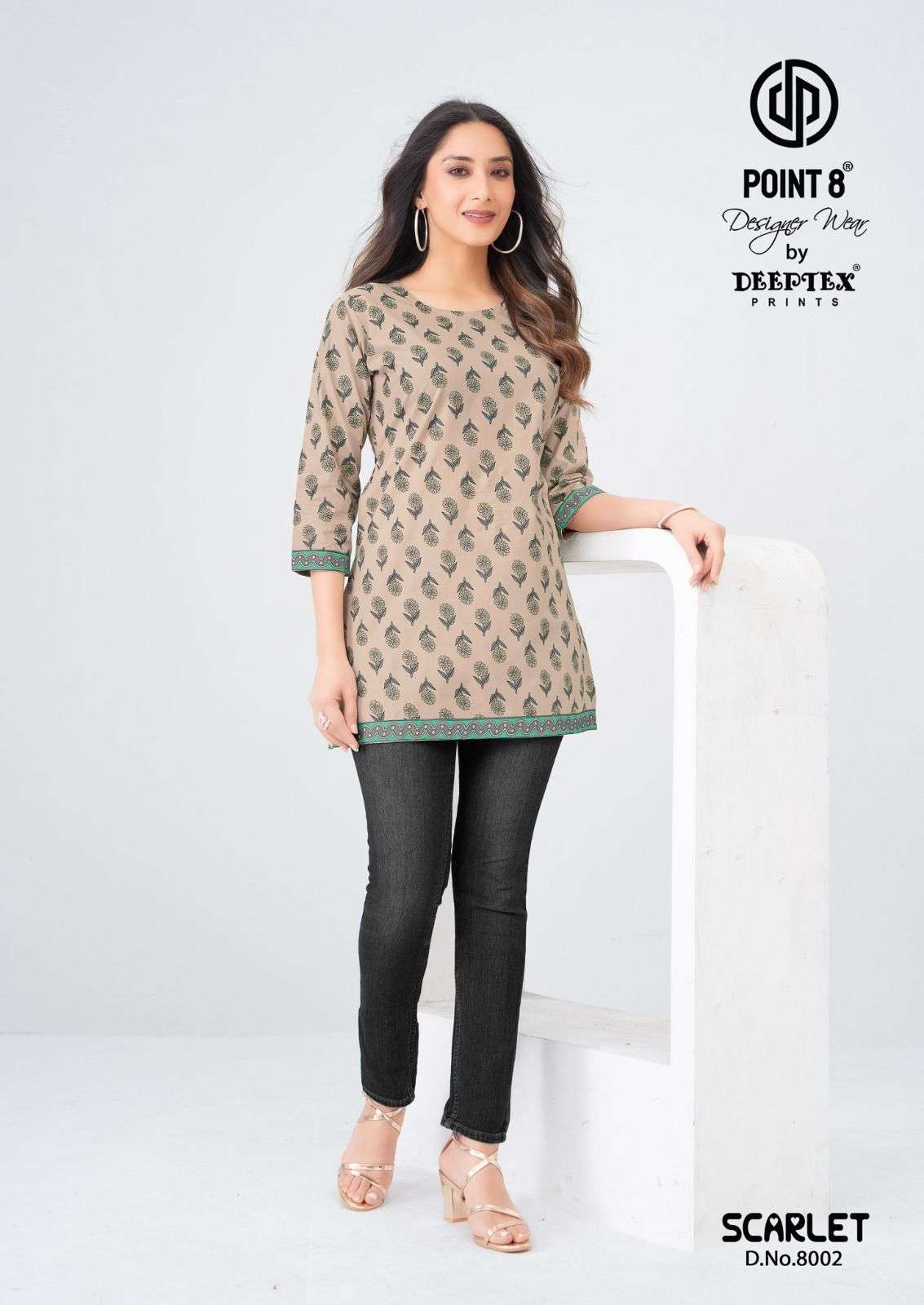 DEEPTEX PRINT SCARLET VOL 8 COTTON PRINTED SUMMER WEAR LADIES TOP