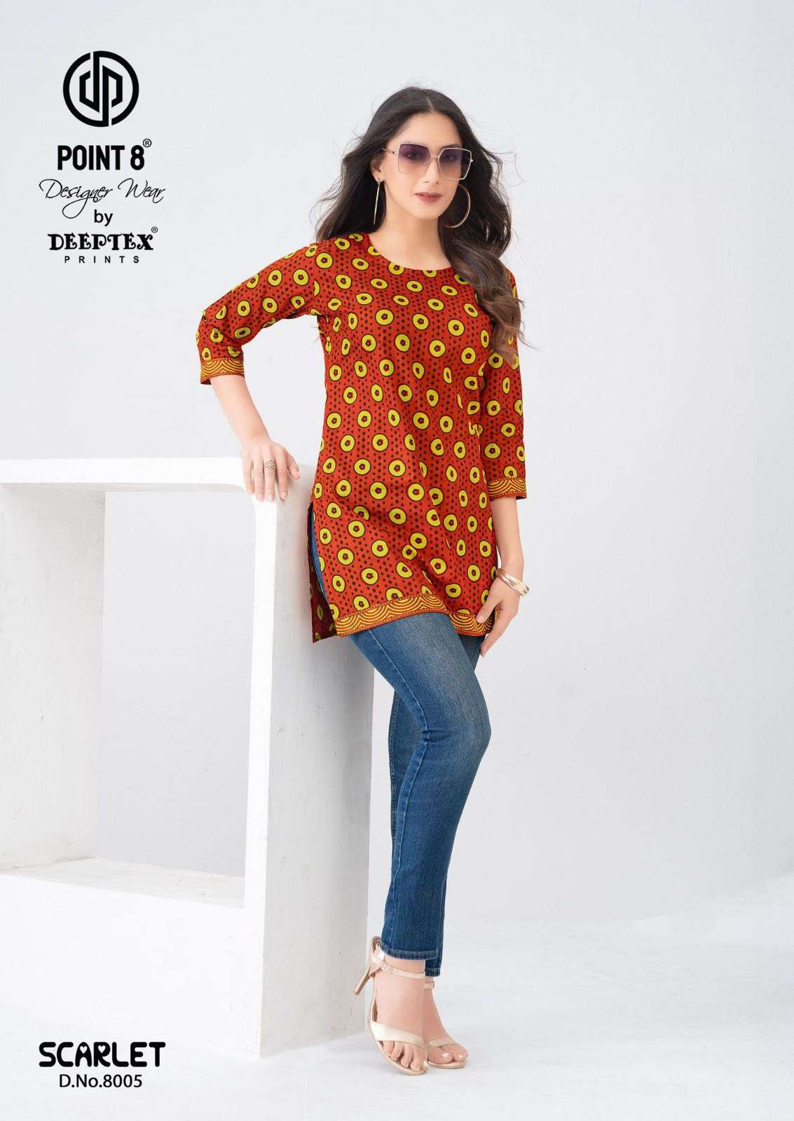 DEEPTEX PRINT SCARLET VOL 8 COTTON PRINTED SUMMER WEAR LADIES TOP
