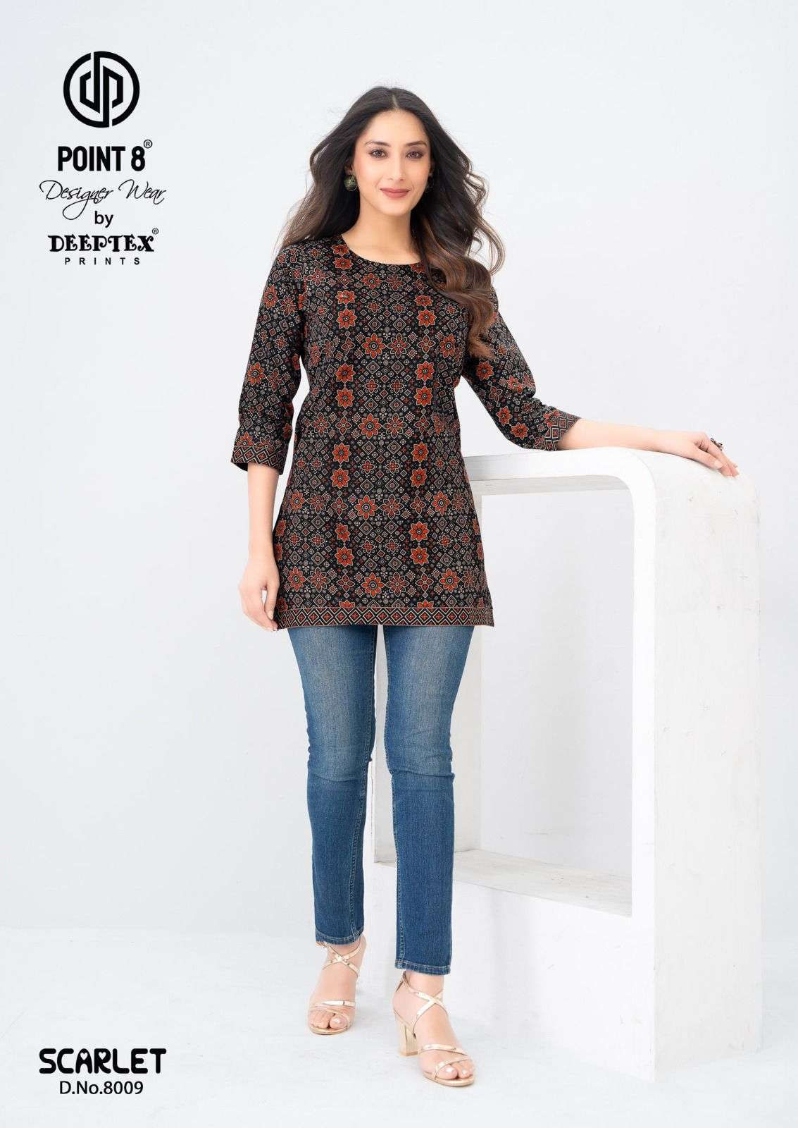 DEEPTEX PRINT SCARLET VOL 8 COTTON PRINTED SUMMER WEAR LADIES TOP
