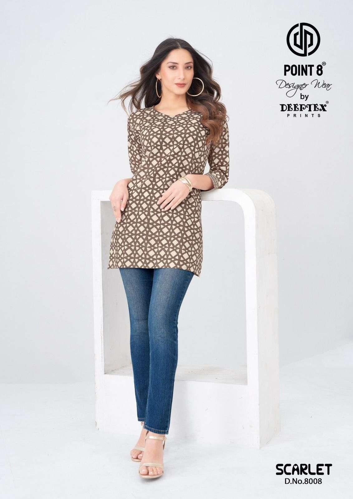 DEEPTEX PRINT SCARLET VOL 8 COTTON PRINTED SUMMER WEAR LADIES TOP