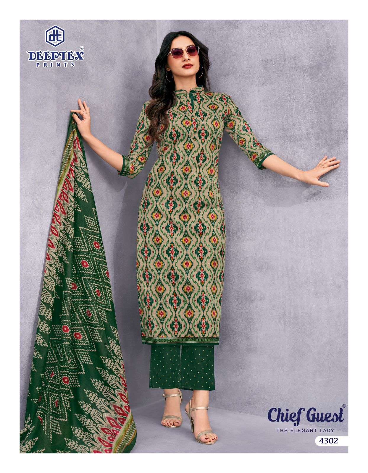 DEEPTEX PRINTS CHIEF GUEST VOL 43 COTTON PRINTED SALWAR SUIT	