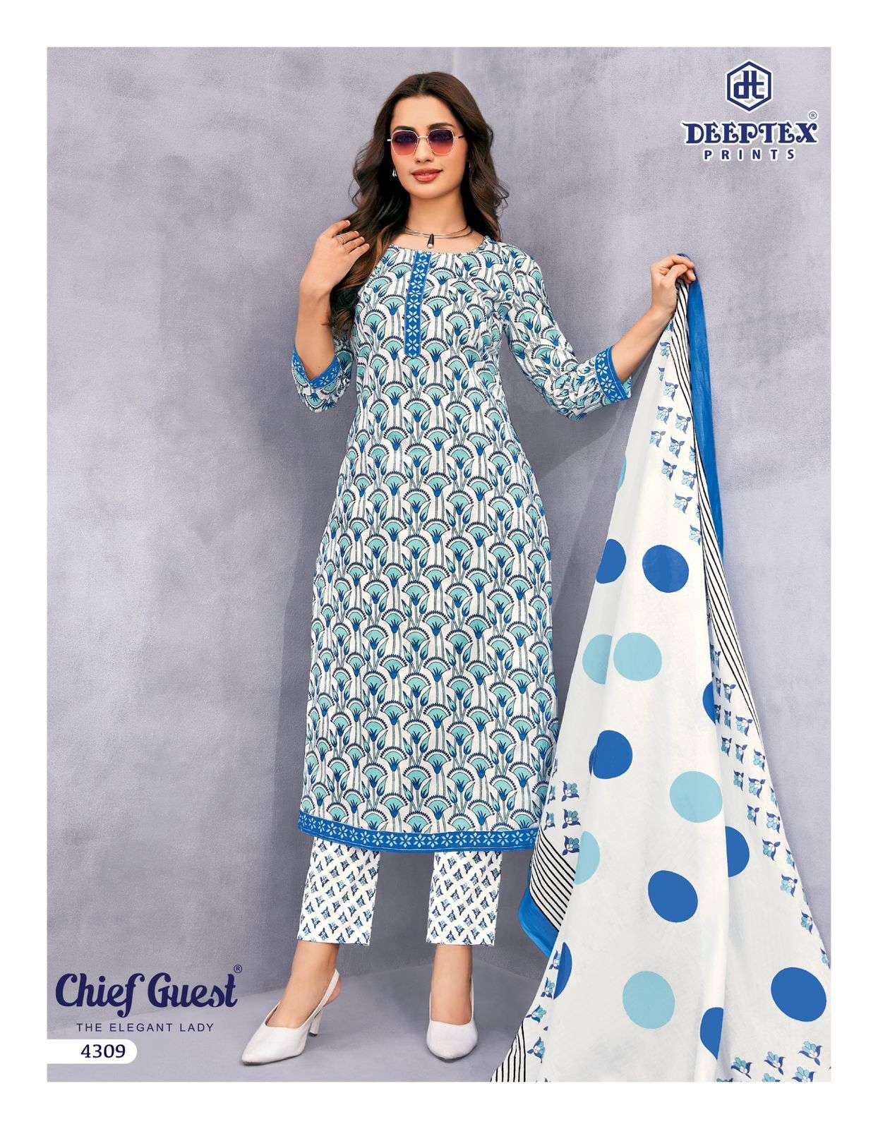 DEEPTEX PRINTS CHIEF GUEST VOL 43 COTTON PRINTED SALWAR SUIT	
