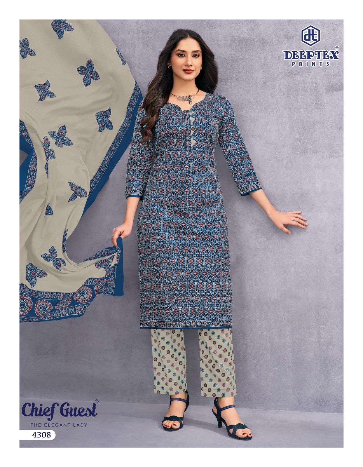 DEEPTEX PRINTS CHIEF GUEST VOL 43 COTTON PRINTED SALWAR SUIT	