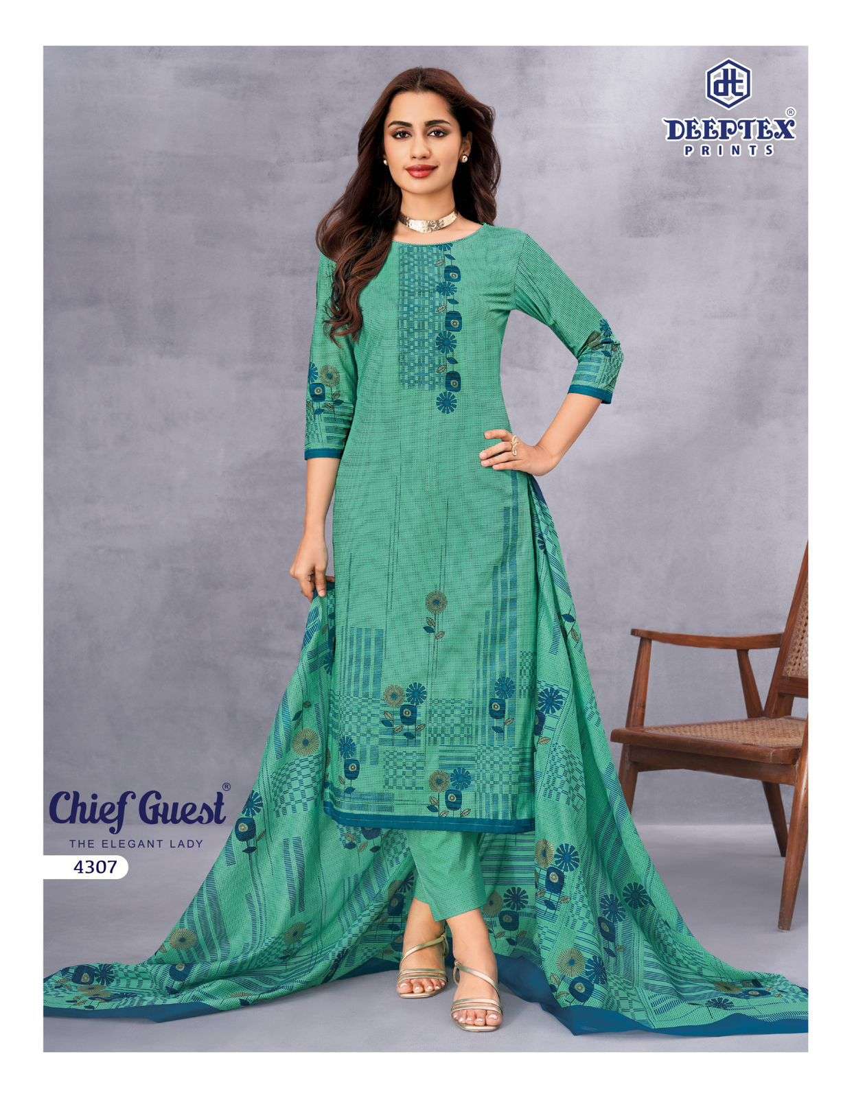 DEEPTEX PRINTS CHIEF GUEST VOL 43 COTTON PRINTED SALWAR SUIT	