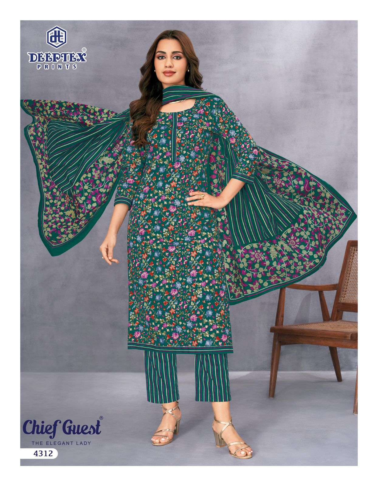 DEEPTEX PRINTS CHIEF GUEST VOL 43 COTTON PRINTED SALWAR SUIT	