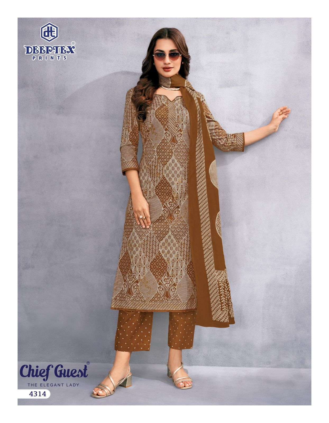 DEEPTEX PRINTS CHIEF GUEST VOL 43 COTTON PRINTED SALWAR SUIT	
