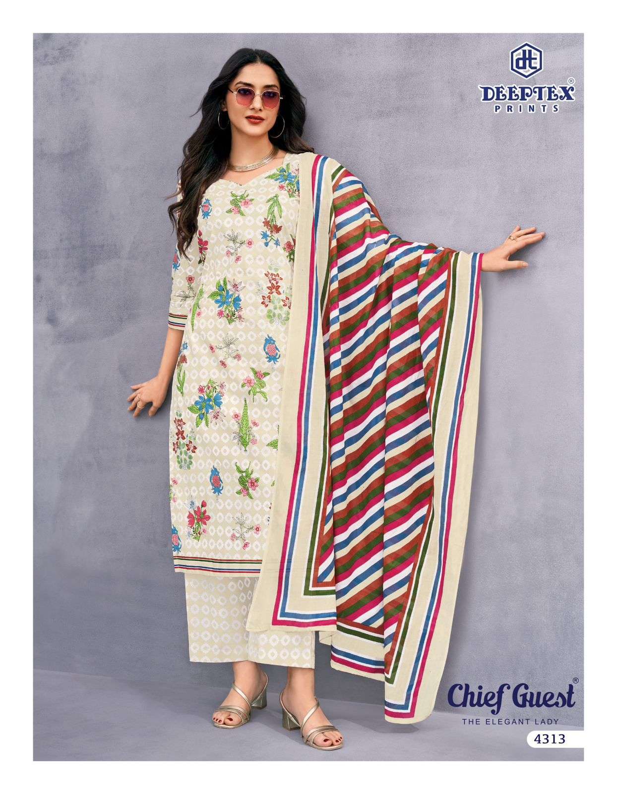 DEEPTEX PRINTS CHIEF GUEST VOL 43 COTTON PRINTED SALWAR SUIT	