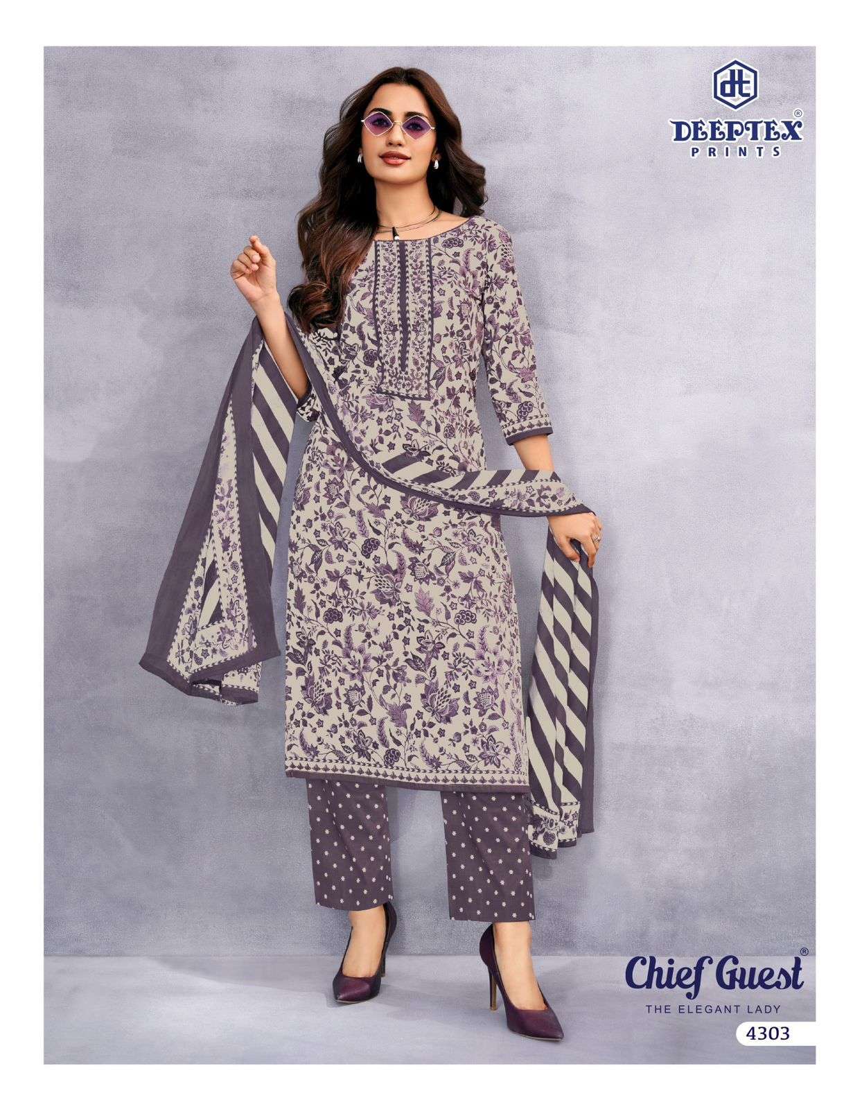 DEEPTEX PRINTS CHIEF GUEST VOL 43 COTTON PRINTED SALWAR SUIT	