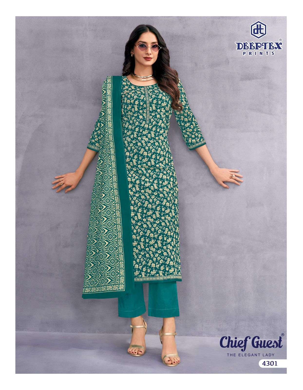 DEEPTEX PRINTS CHIEF GUEST VOL 43 COTTON PRINTED SALWAR SUIT	