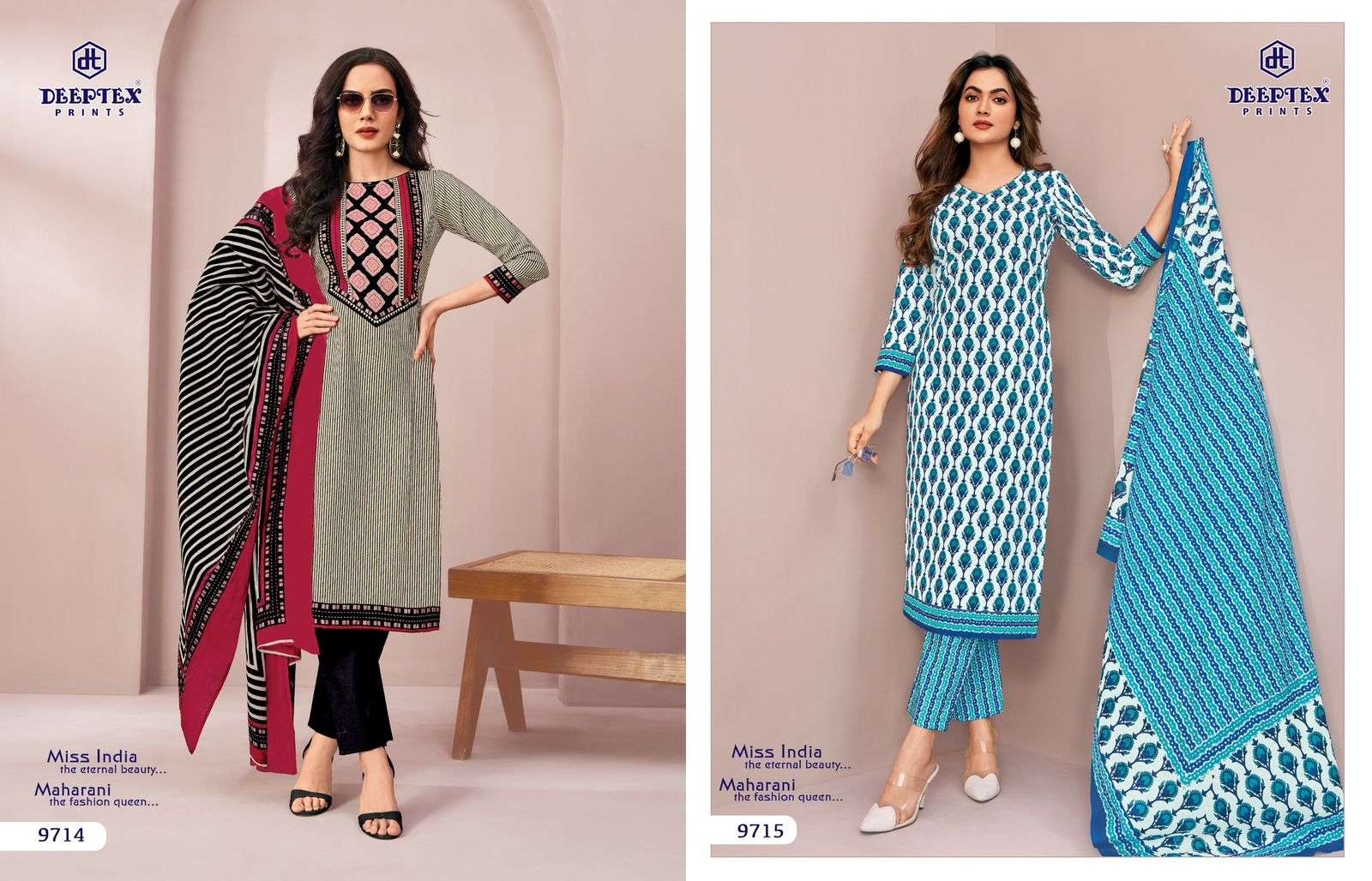 DEEPTEX PRINTS MISS INDIA VOL 97 COTTON PRINTED LADIES SALWAR SUIT	
