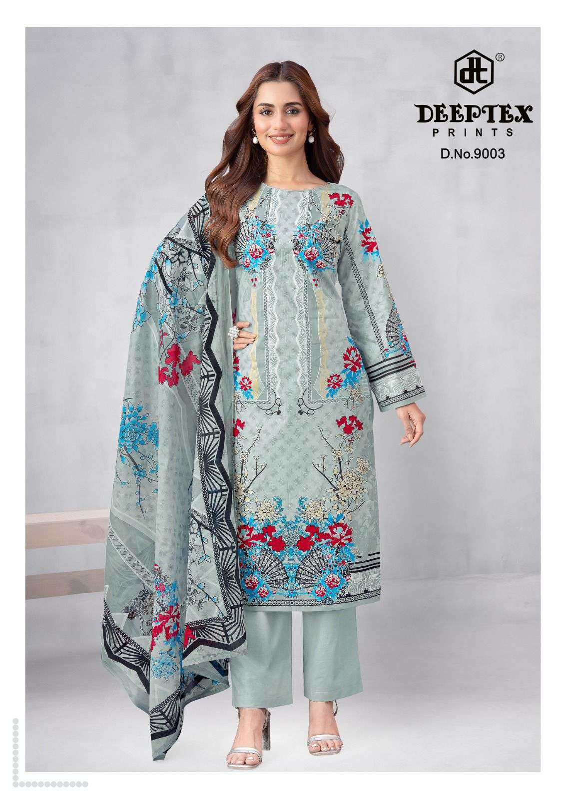 DEEPTEX PRINTS ROOHI ZARA VOL 9 LAWN COTTON DIGITAL PRINTS SALWAR SUIT
