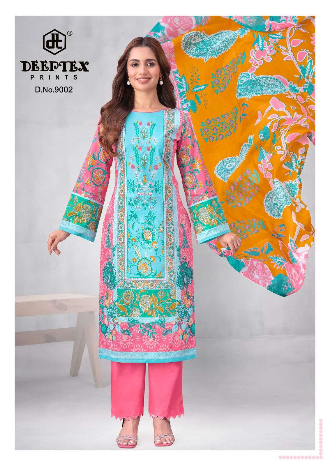 DEEPTEX PRINTS ROOHI ZARA VOL 9 LAWN COTTON DIGITAL PRINTS SALWAR SUIT