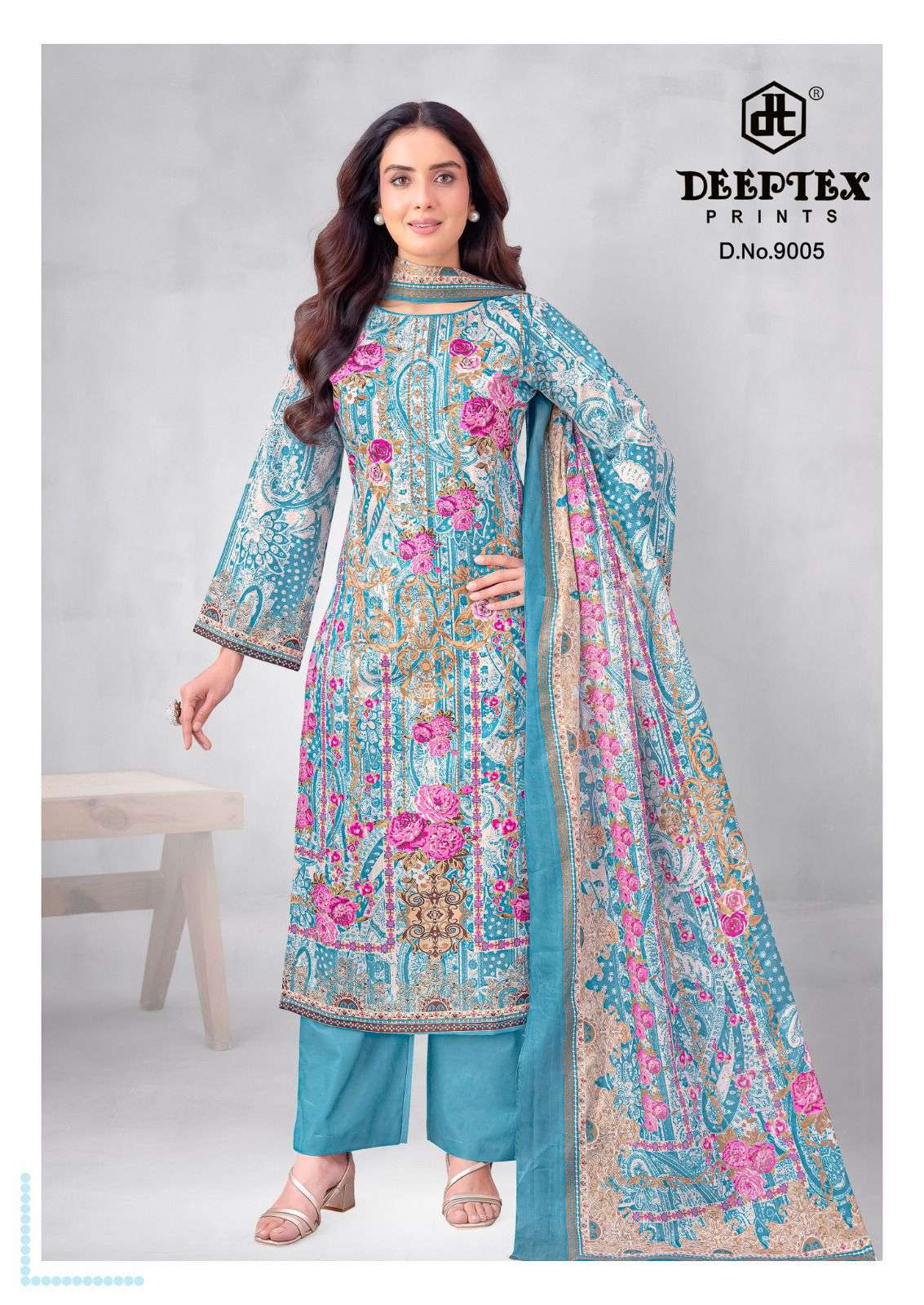 DEEPTEX PRINTS ROOHI ZARA VOL 9 LAWN COTTON DIGITAL PRINTS SALWAR SUIT