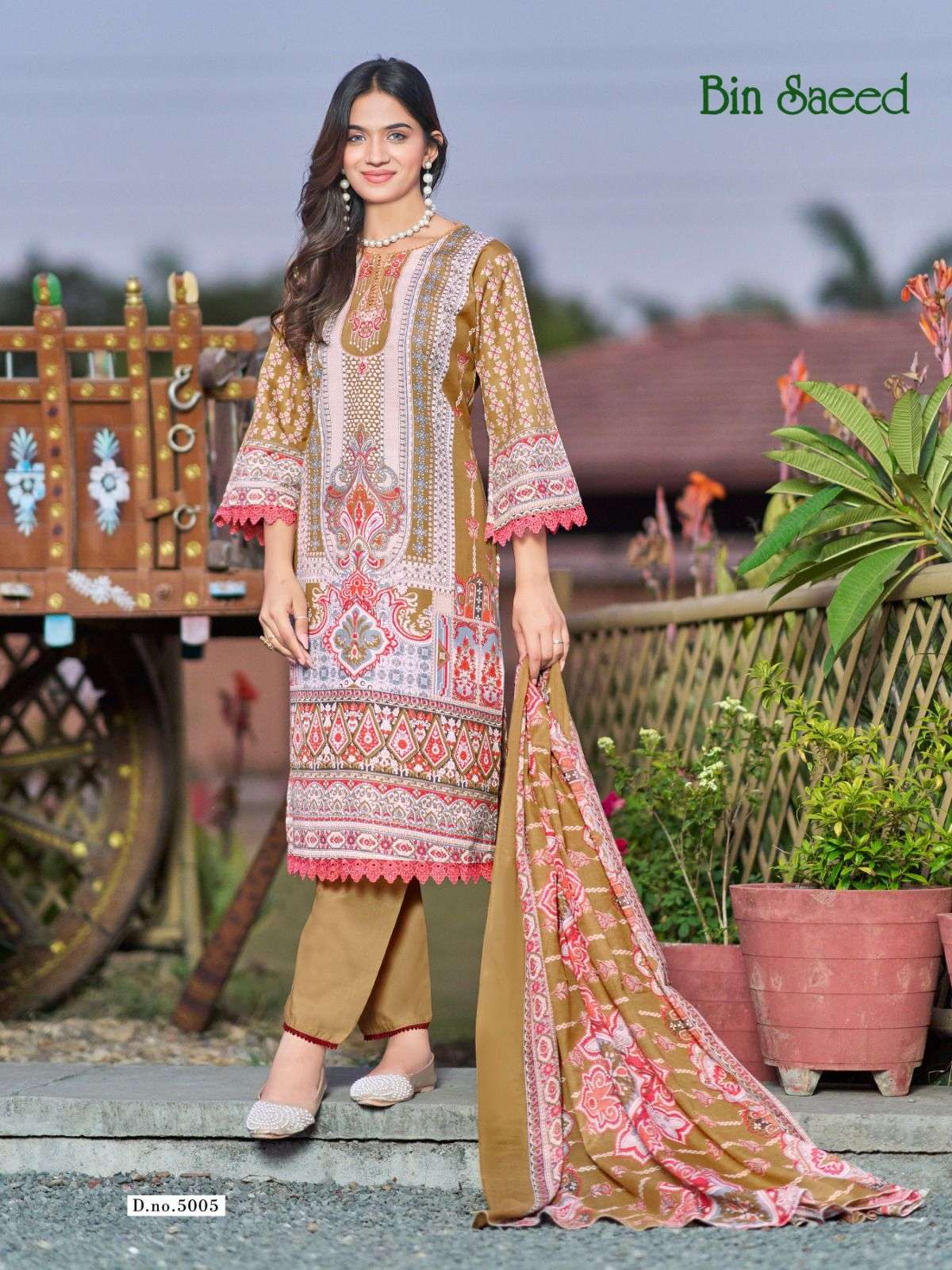 FALAK INTERNATIONAL BIN SAEED VOL 5 COTTON DIGITAL PRINT SALWAR SUIT