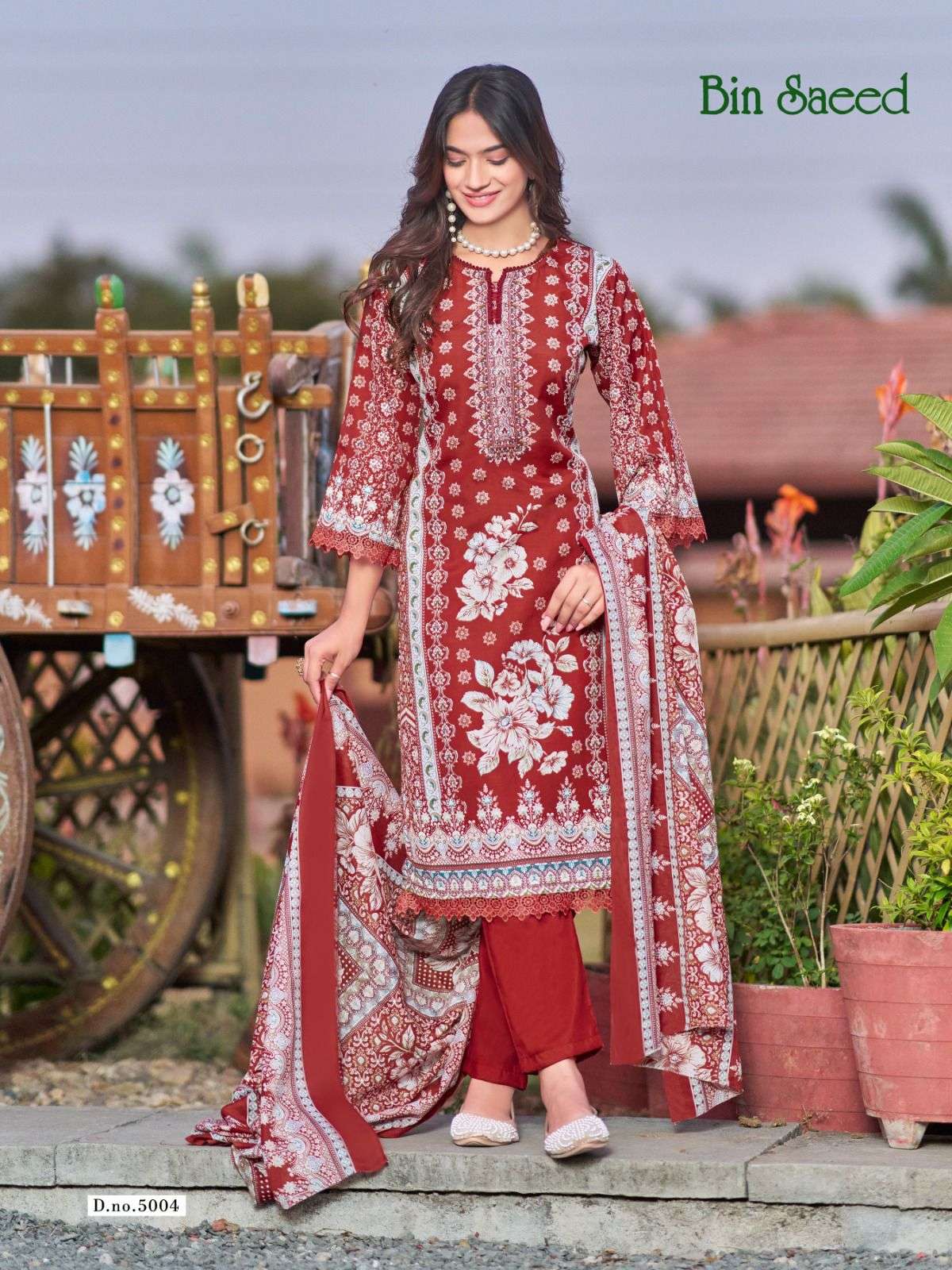 FALAK INTERNATIONAL BIN SAEED VOL 5 COTTON DIGITAL PRINT SALWAR SUIT